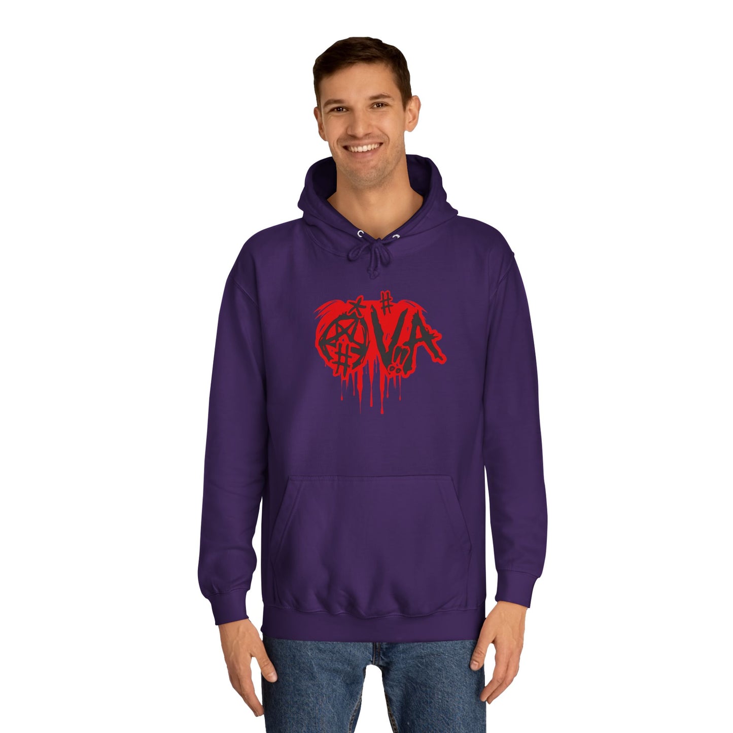 Edgy Unisex Hoodie with Graffiti-Style Print, Urban Streetwear, Apparel, Gift for any body, Casual Fashion