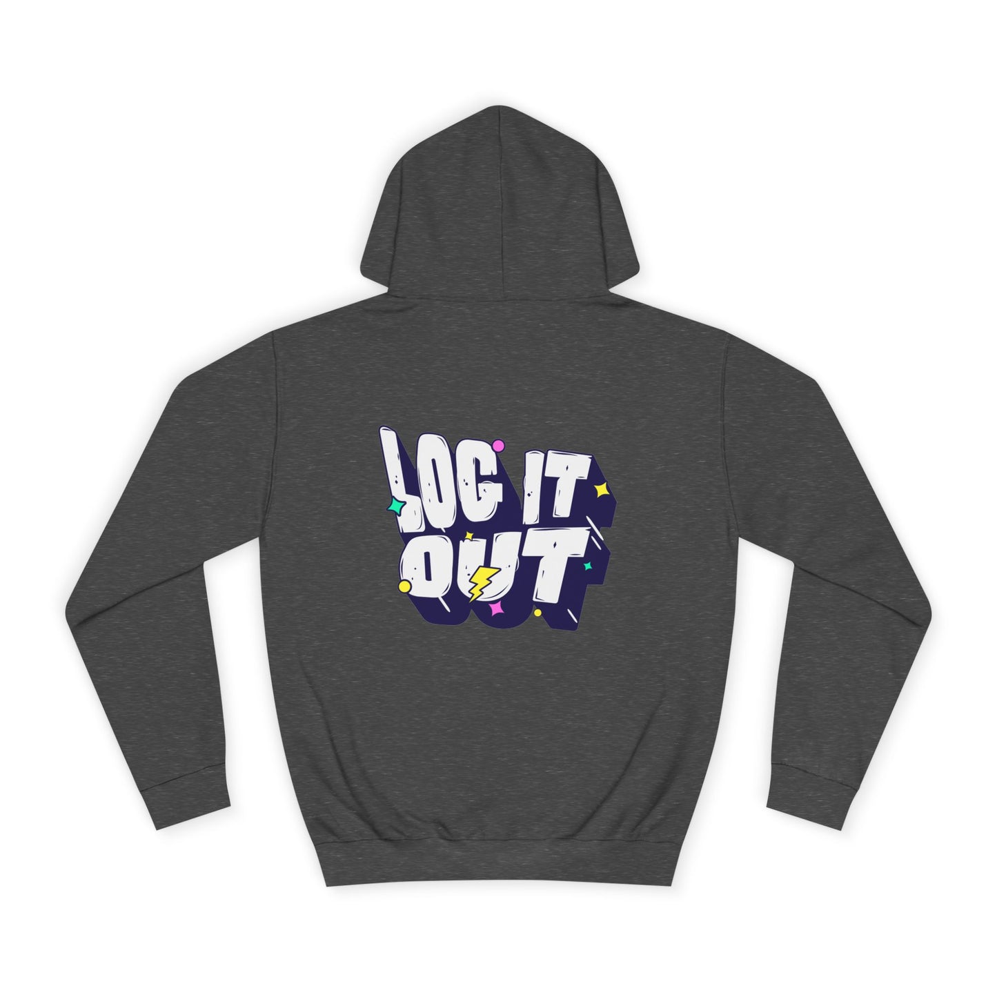 Unisex Hoodie with 'LOC IT OUT' Graphic, Cozy Casual Wear, Perfect for Events, Great Gift Idea