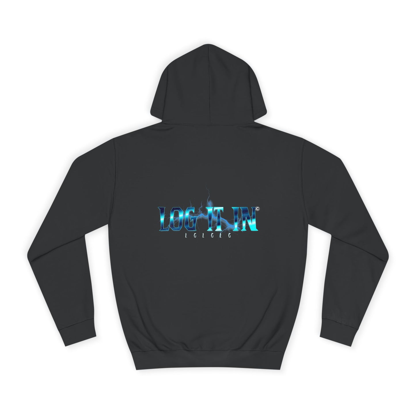 Unisex Hoodie with LOG IT IN Design - Casual Wear, Perfect Gift, Events, and Cozy Days