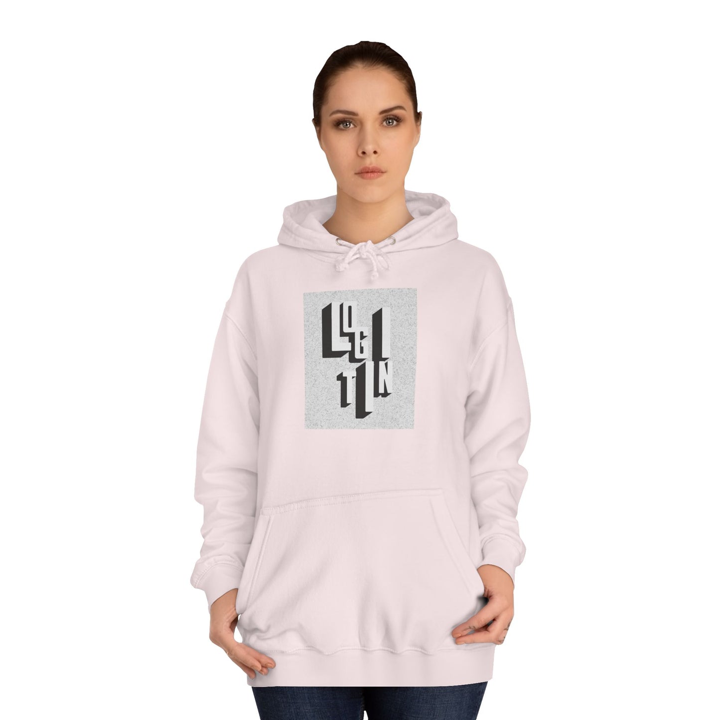 Minimalist Hoodie, Unisex Sweatshirt, Cozy Campus Wear, Student Gift, Modern Graphic Hoodie