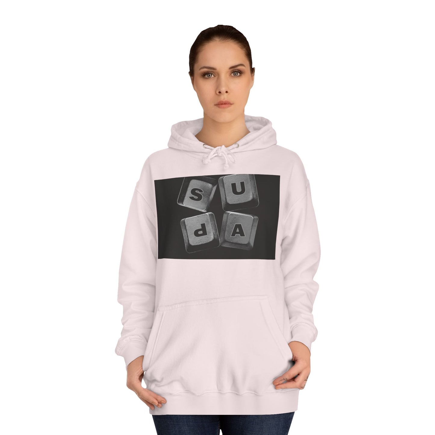 Unisex Hoodie with Graphic Design, Casual Wear, Cozy Layering,Spirit Wear
