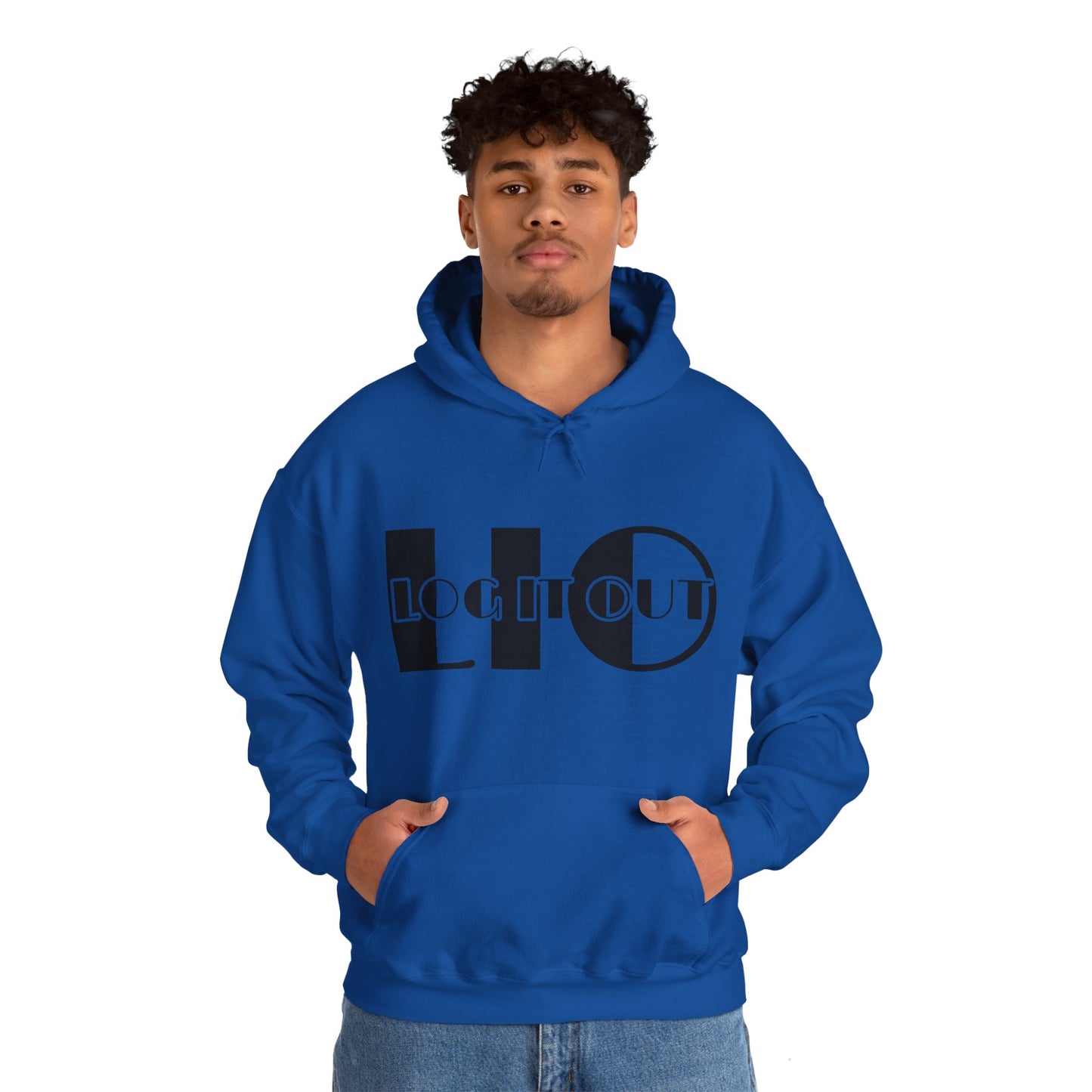 Log it out Unisex Heavy Blend™ Hooded Sweatshirt