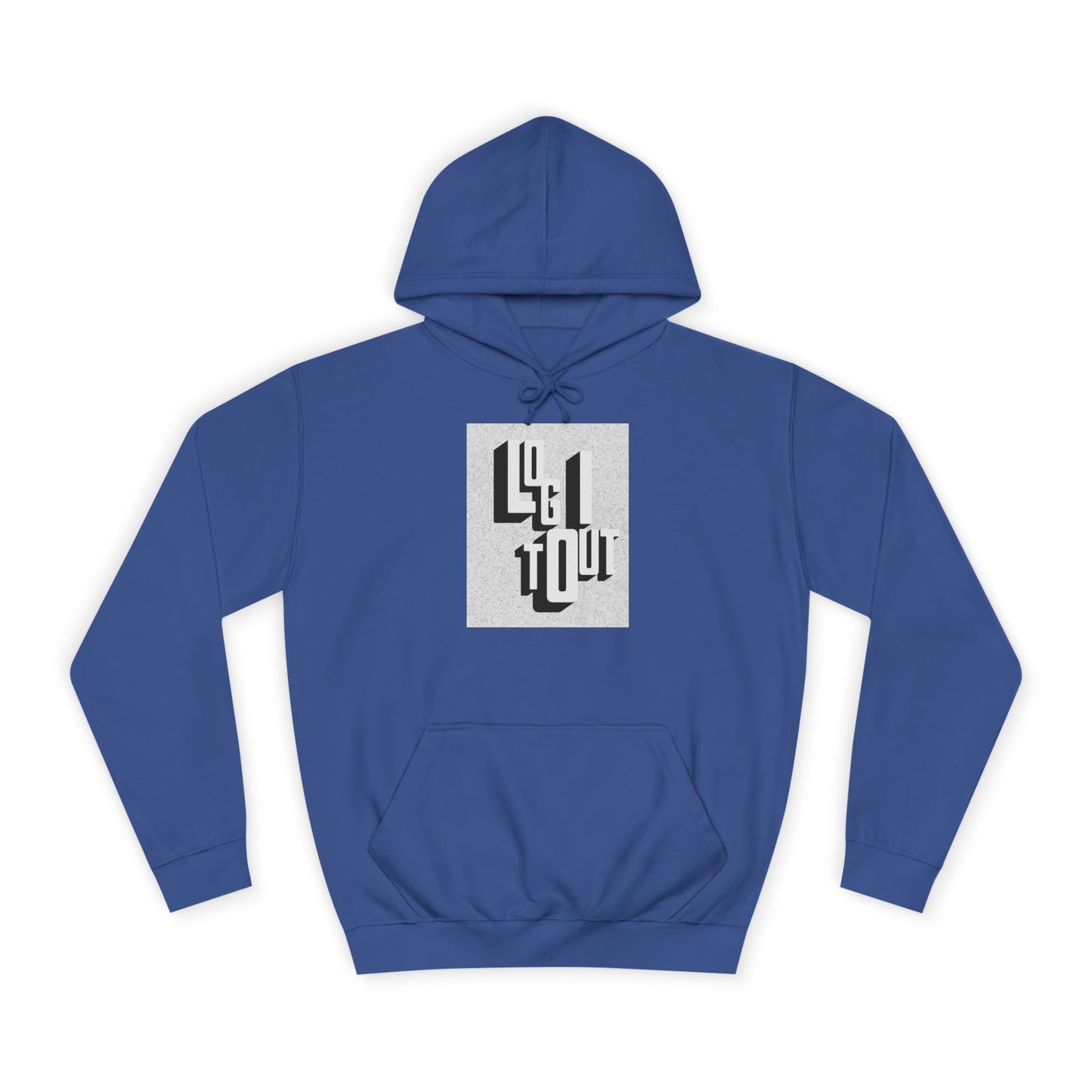 Unisex Hoodie with Unique Typography, Cozy College Sweatshirt, College Gift, Modern Hoodie, Graphic Pull-over