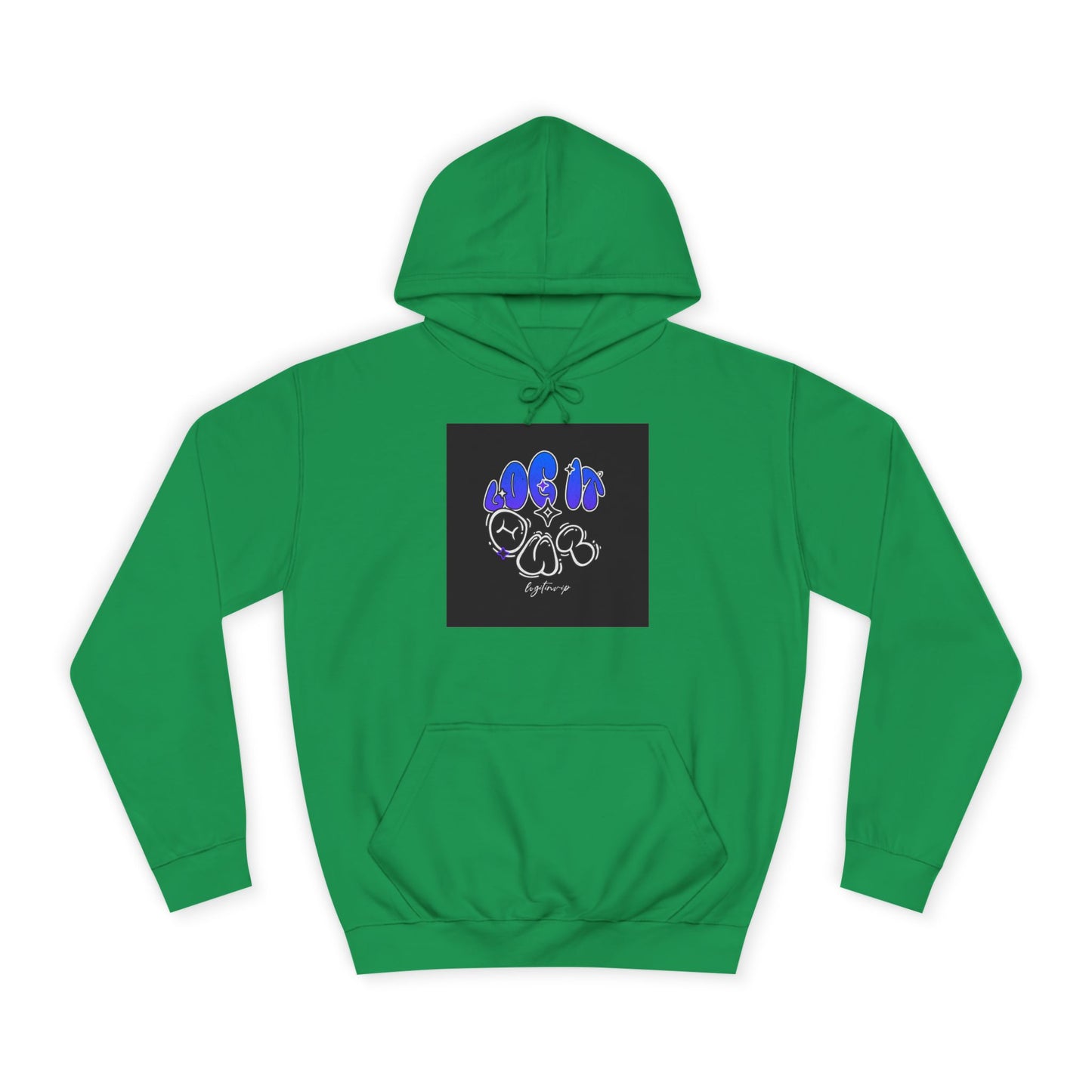 Vibrant Log it out Spirit Hoodie, Unisex Hoodie, Comfortable Sweatshirt, Graphic Hooded Sweatshirt,