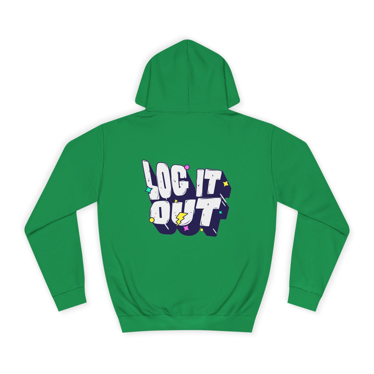 Unisex Hoodie with 'LOC IT OUT' Graphic, Cozy Casual Wear, Perfect for Events, Great Gift Idea