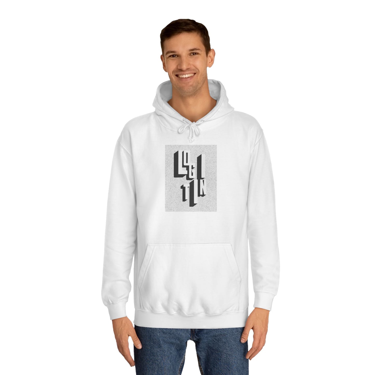 Minimalist Hoodie, Unisex Sweatshirt, Cozy Campus Wear, Student Gift, Modern Graphic Hoodie