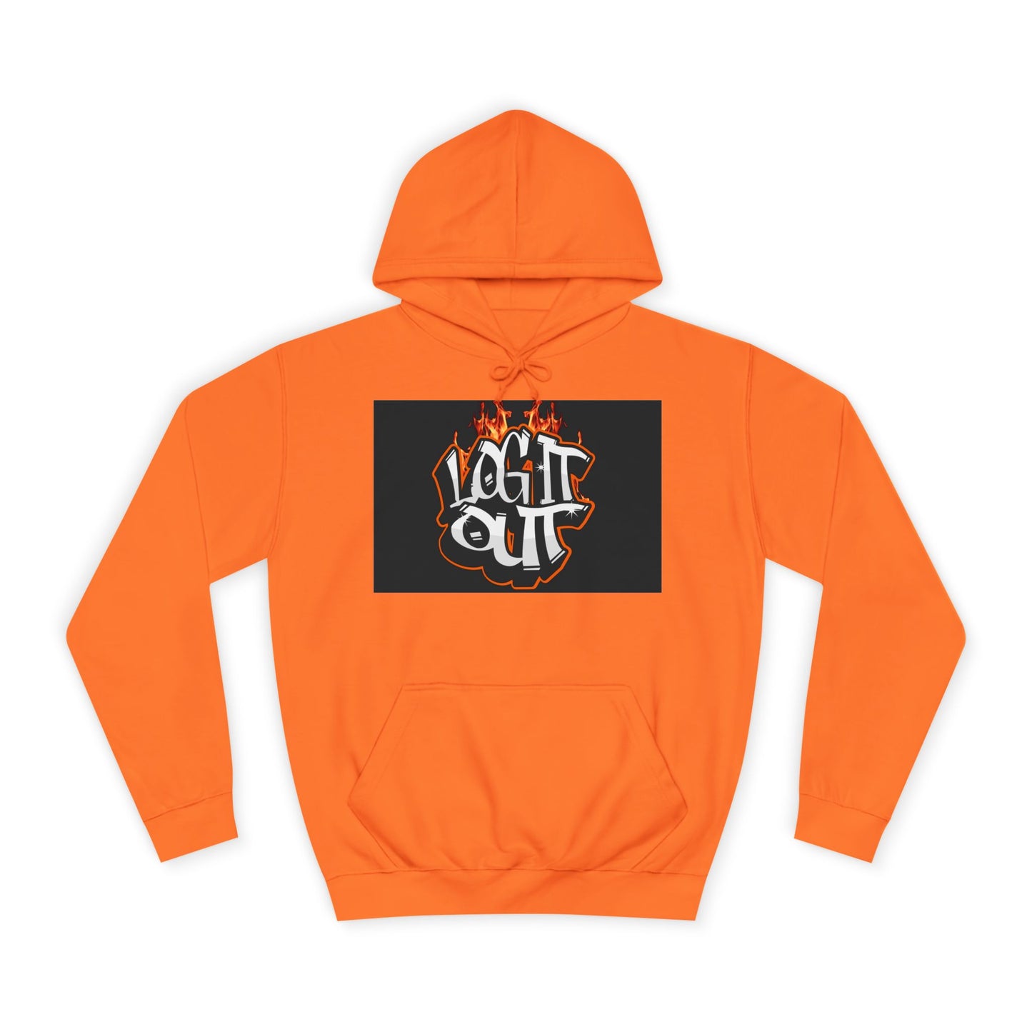 Stylish Unisex Hoodie with 'Log It Out' Design, Cozy Wear, Trendy Streetwear, Perfect for Parties