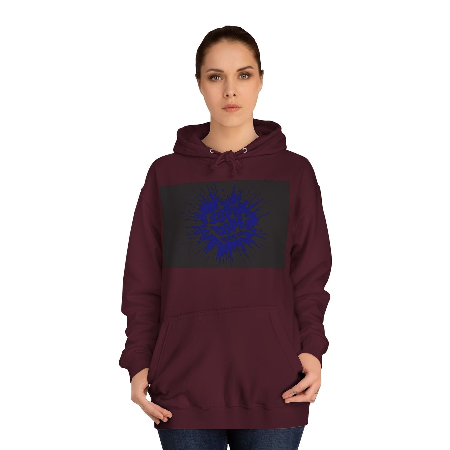 Unisex Supa Supa Hoodie with Bold Graphic Design, Comfortable Casual Wear, Ideal for Everyday, Perfect for Gifting, Spring and Fall Fashion
