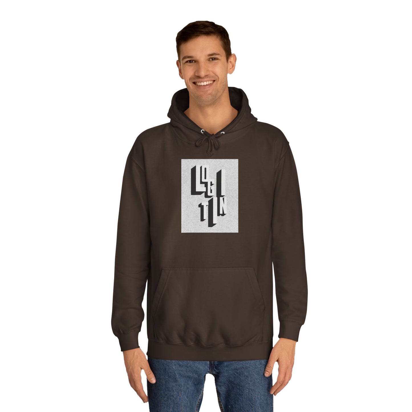 Minimalist Hoodie, Unisex Sweatshirt, Cozy Campus Wear, Student Gift, Modern Graphic Hoodie