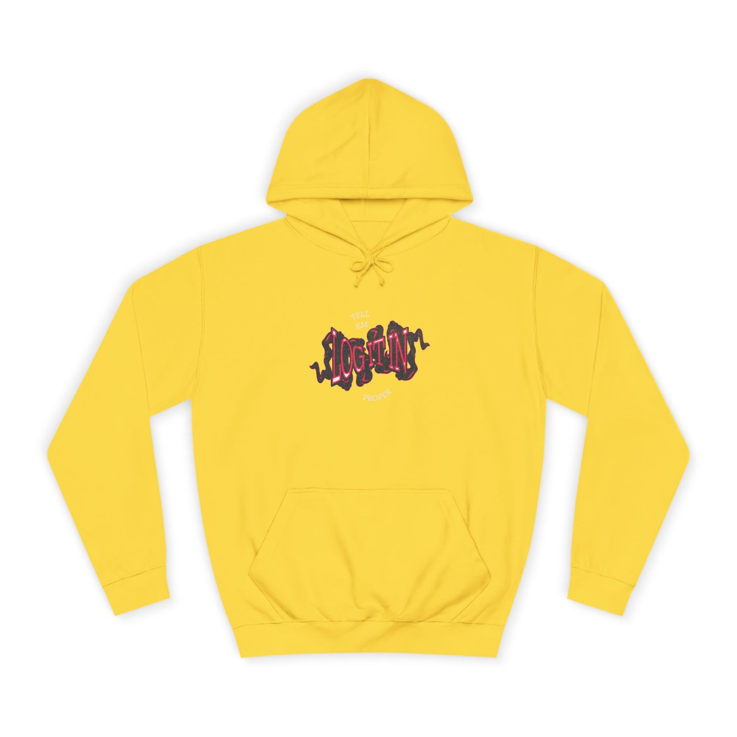 'Log it in'Hoodie for Unisex, Casual Wear, Trendy Apparel, Perfect for Everyday wear, Comfortable Fit