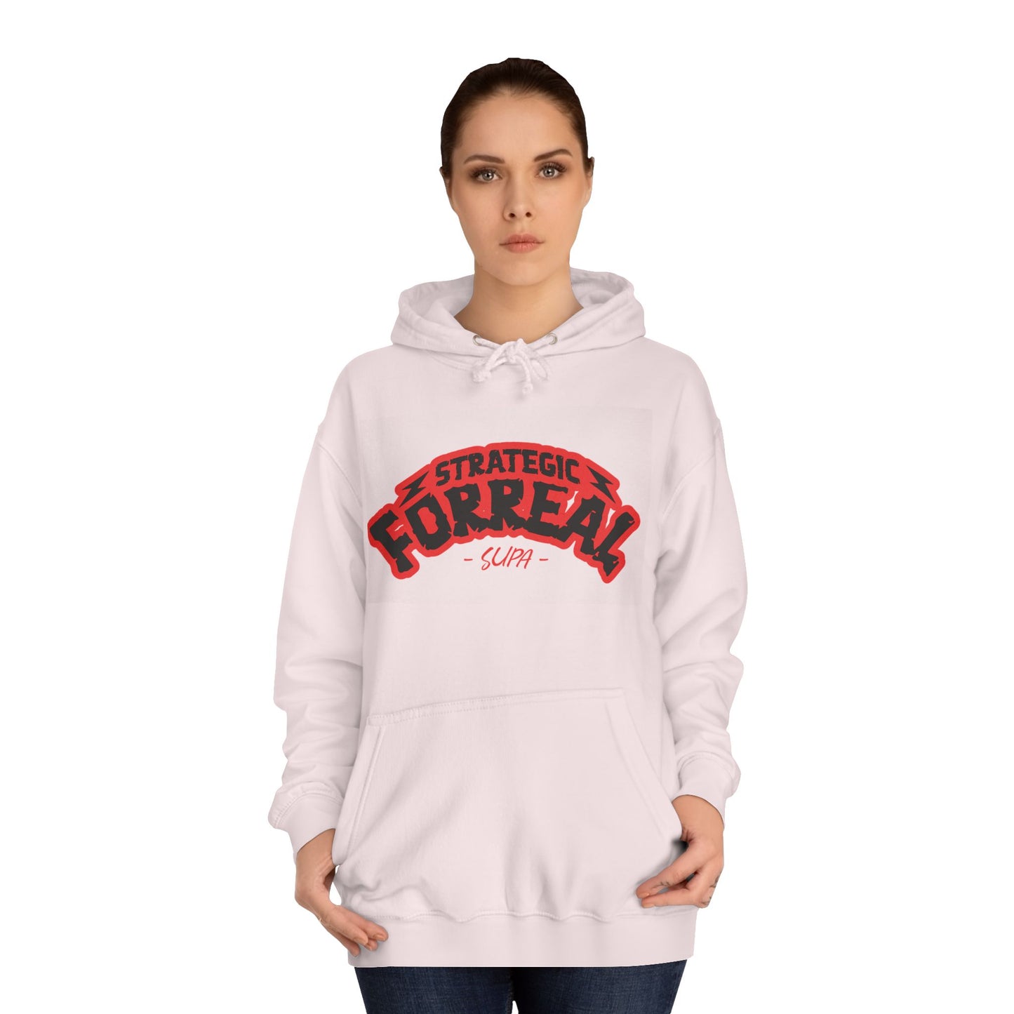 Unisex Hoodie - Strategic Forreal Design, Perfect for Casual Wear