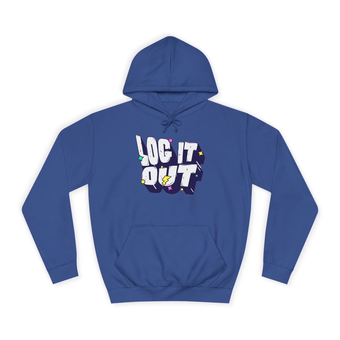 Unisex Hoodie with 'LOC IT OUT' Graphic, Cozy Casual Wear, Perfect for Events, Great Gift Idea
