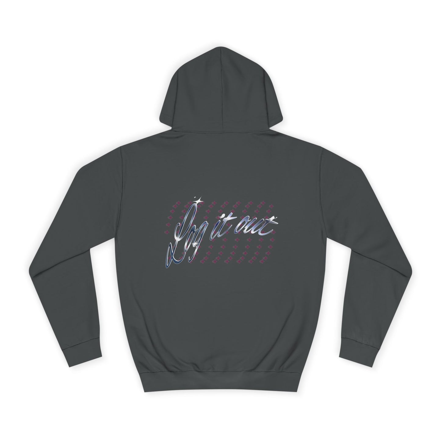 Stylish Unisex 'Log it out' Hoodie with Trendy Script Design, Perfect for Casual Wear, Gift, Apparel, Unisex Fashion