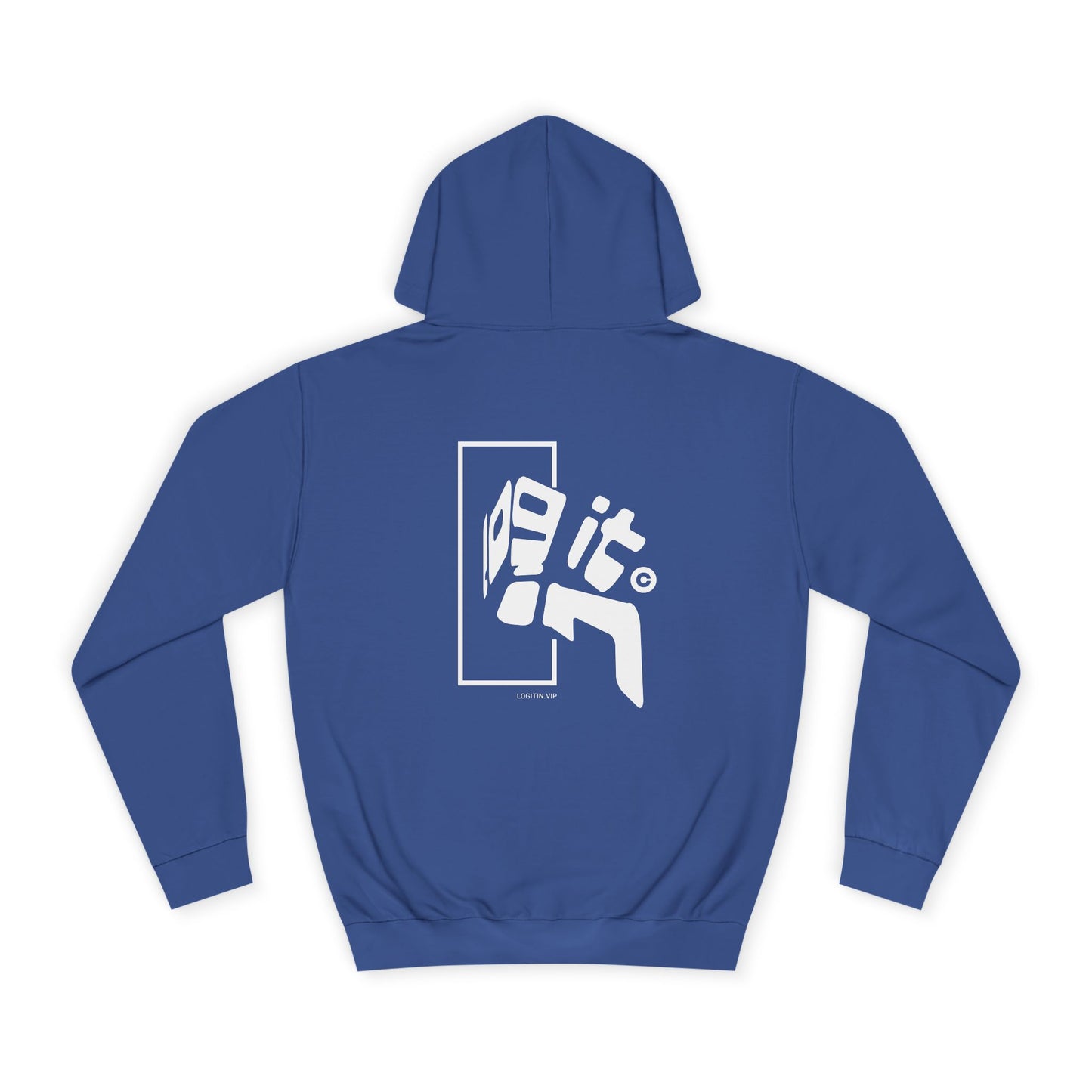Unisex Log it in Hoodie with Bold Graphic, Casual Wear, Custom Apparel, Gift, Trendy Streetwear