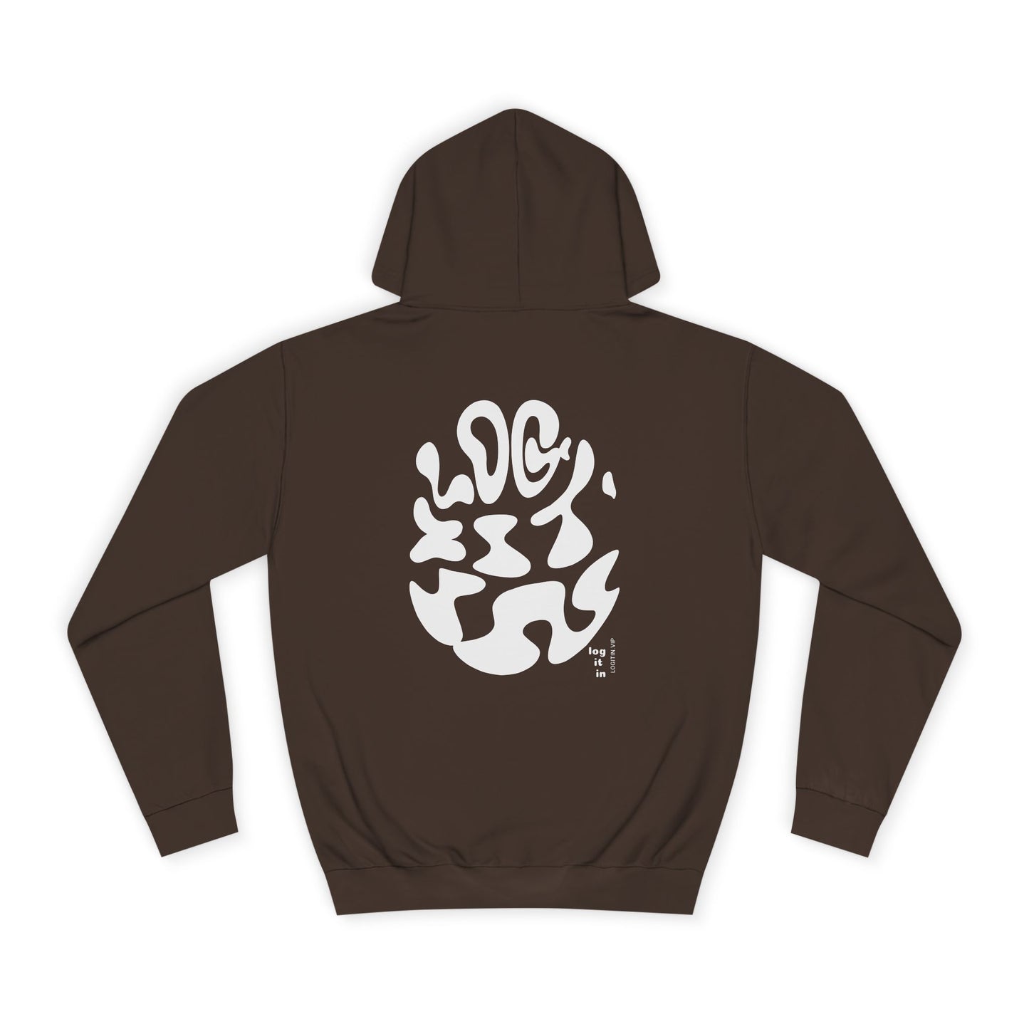 Unisex LOG IT IN Hoodie with Abstract Design - Cozy Sweatshirt for Casual Wear, Gift, Trendy Fashion