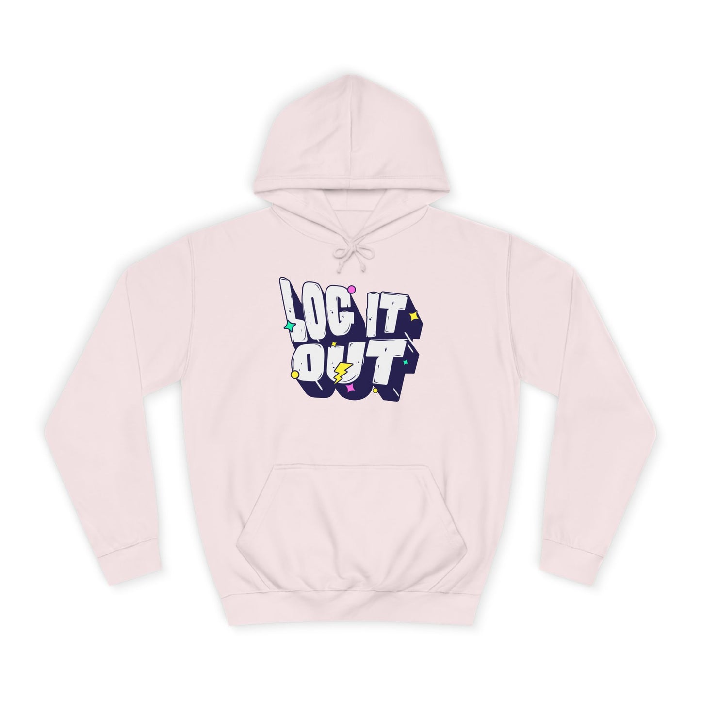 Unisex Hoodie with 'LOC IT OUT' Graphic, Cozy Casual Wear, Perfect for Events, Great Gift Idea