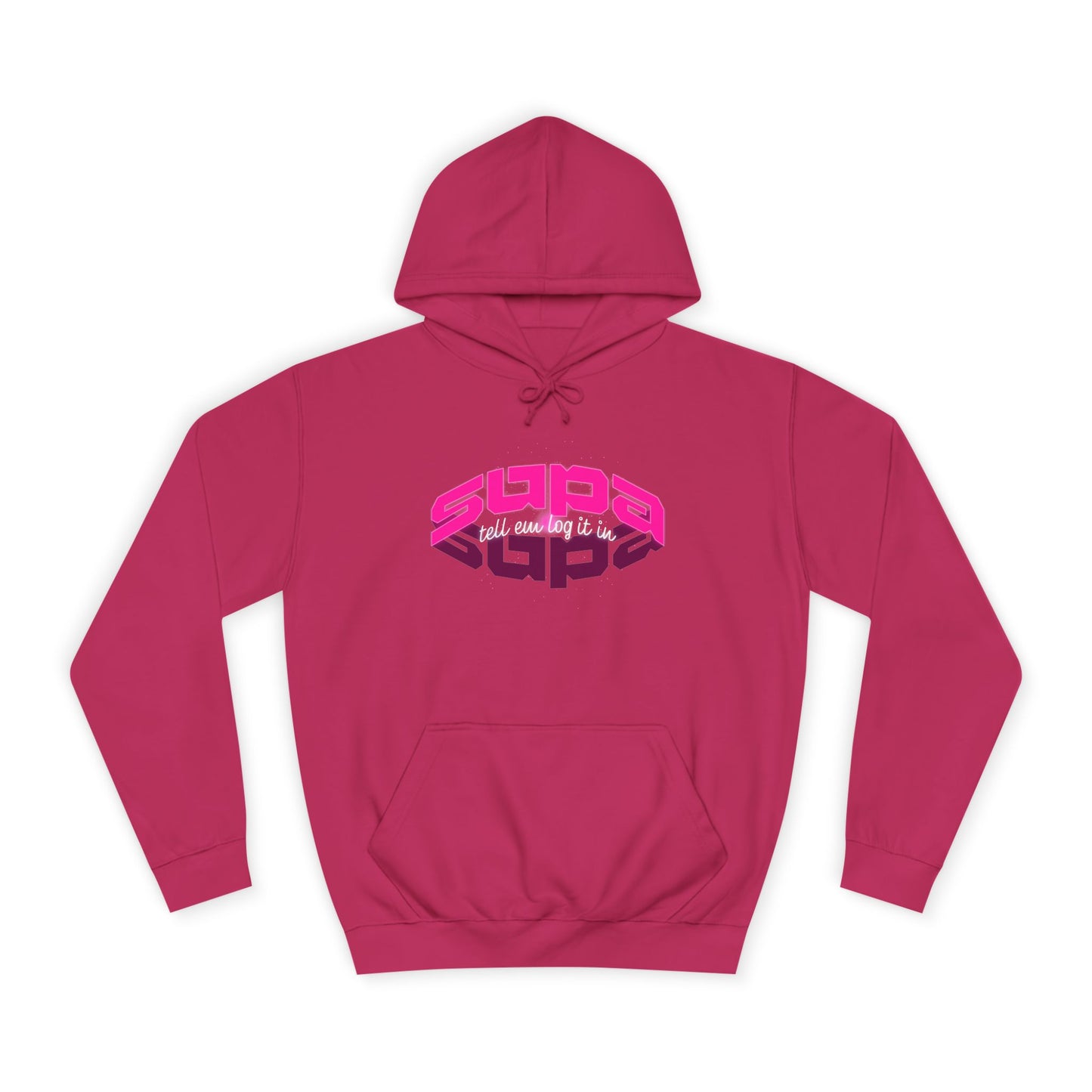 Stylish Trendy Hoodie with 'Supa' Design, Unisex Casual wear for Everyone, Perfect for Everyday Life, Gift, Bright hoodie