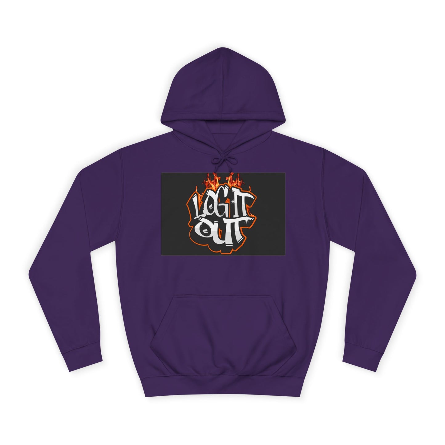 Stylish Unisex Hoodie with 'Log It Out' Design, Cozy Wear, Trendy Streetwear, Perfect for Parties