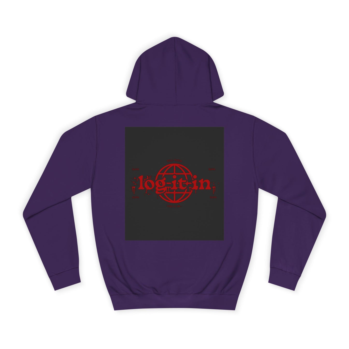 Unisex Log it in Hoodie with Bold Graphic Design, Custom Apparel, Streetwear, Comfortable Hoody, Trendy Gift