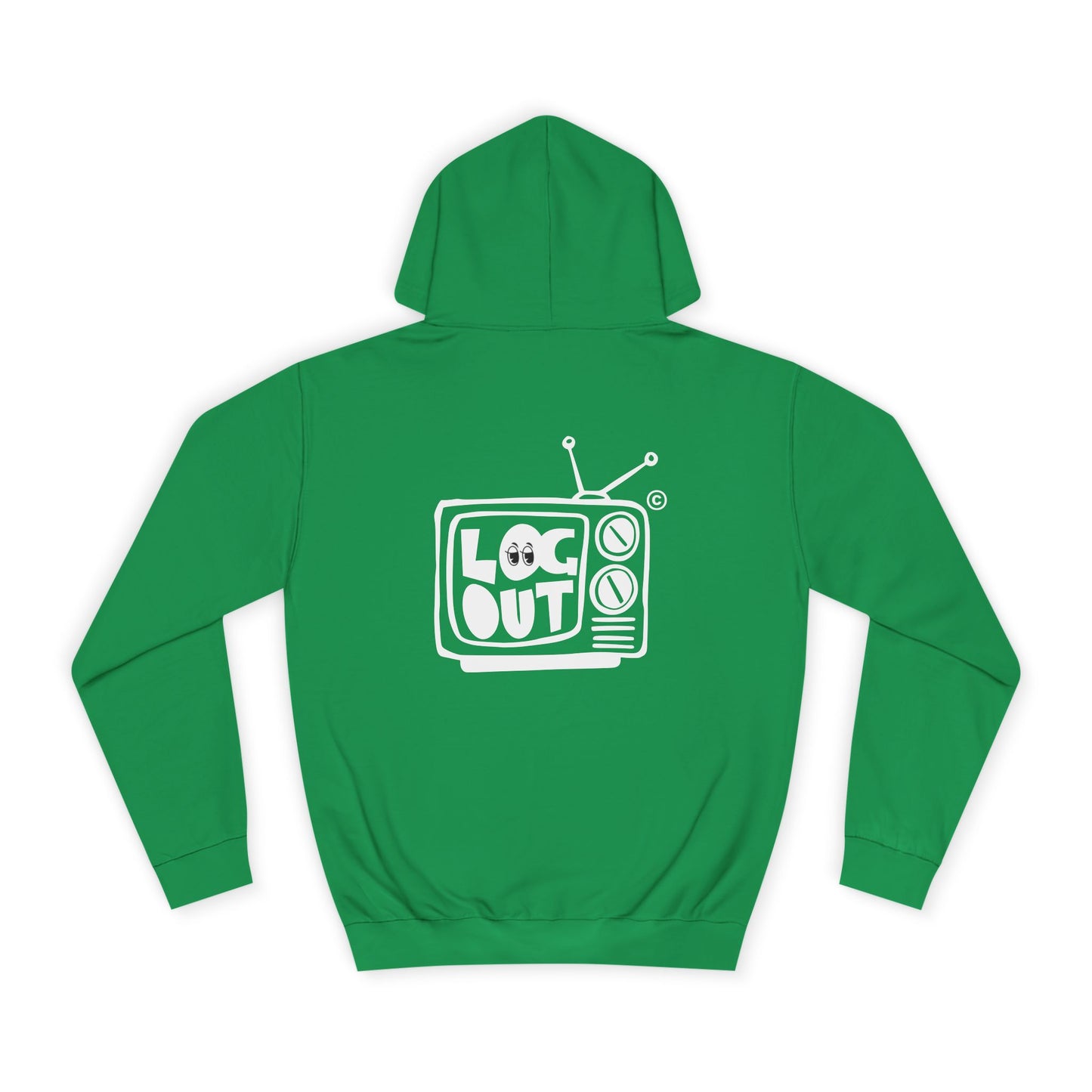 Unisex LOG OUT Hoodie, Cozy Wear, Casual Style, Gift, Trendy Spirit, Everyday Comfort