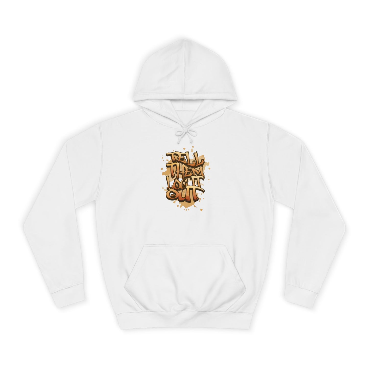 Unisex Hoodie with Graffiti Art, Streetwear Style, Casual Outfit, Gift, Trendy Hoodie for Everyday Life