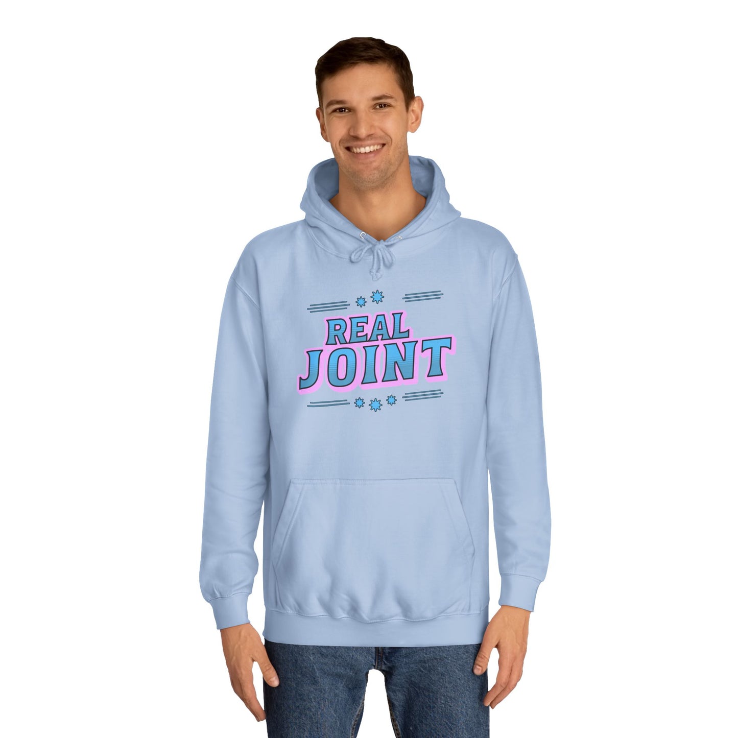 Unisex Hoodie - 'Real Joint' Graphic Sweatshirt for Casual Style