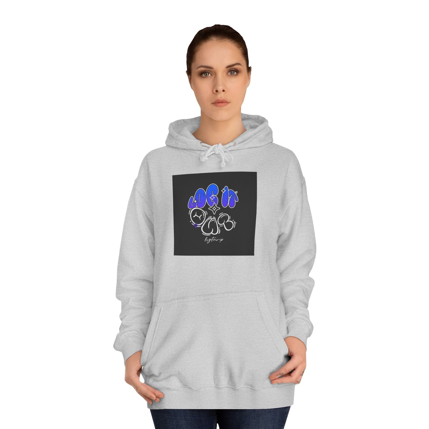 Vibrant Log it out Spirit Hoodie, Unisex Hoodie, Comfortable Sweatshirt, Graphic Hooded Sweatshirt,