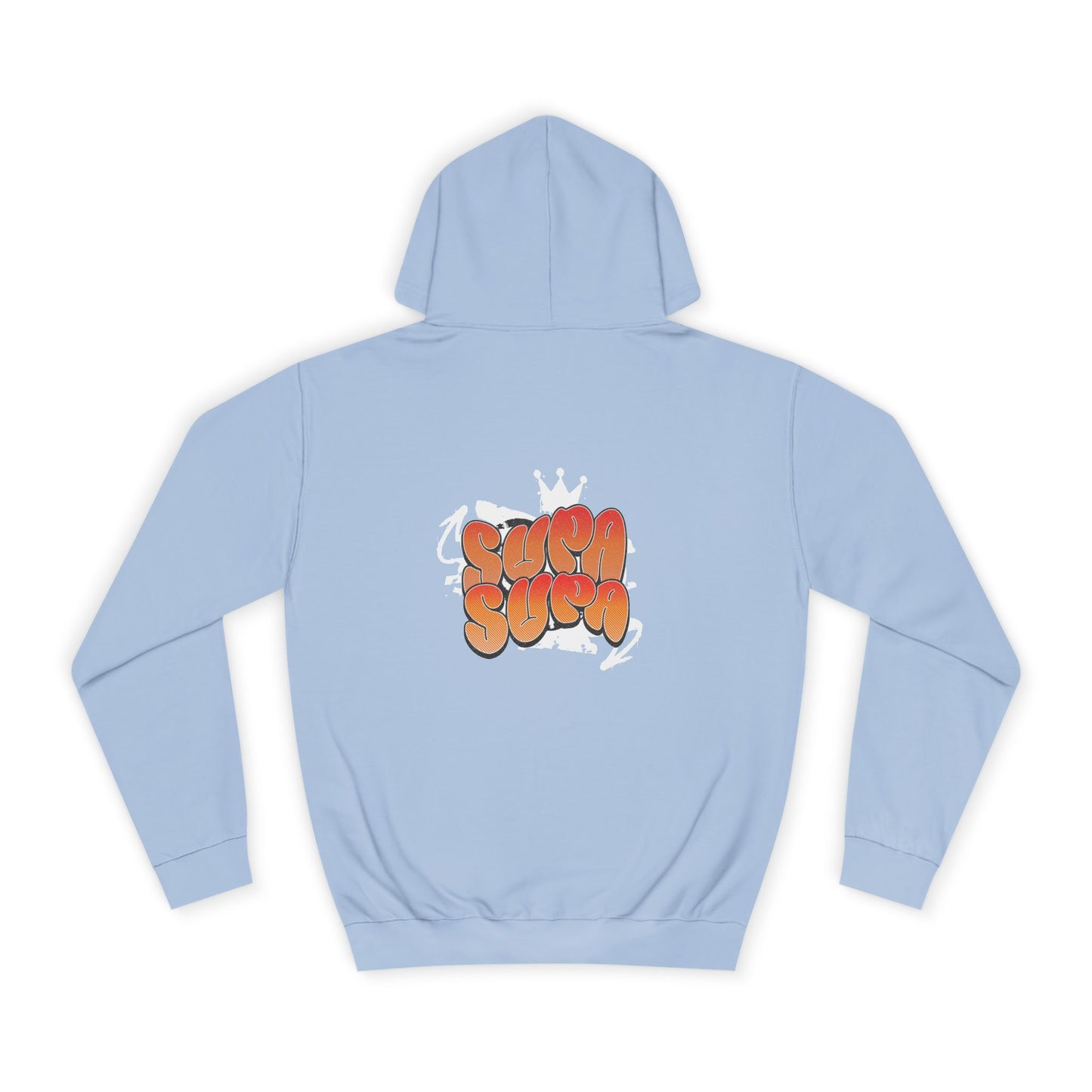 Unisex Hoodie with Retro 'Supa Supa' Design