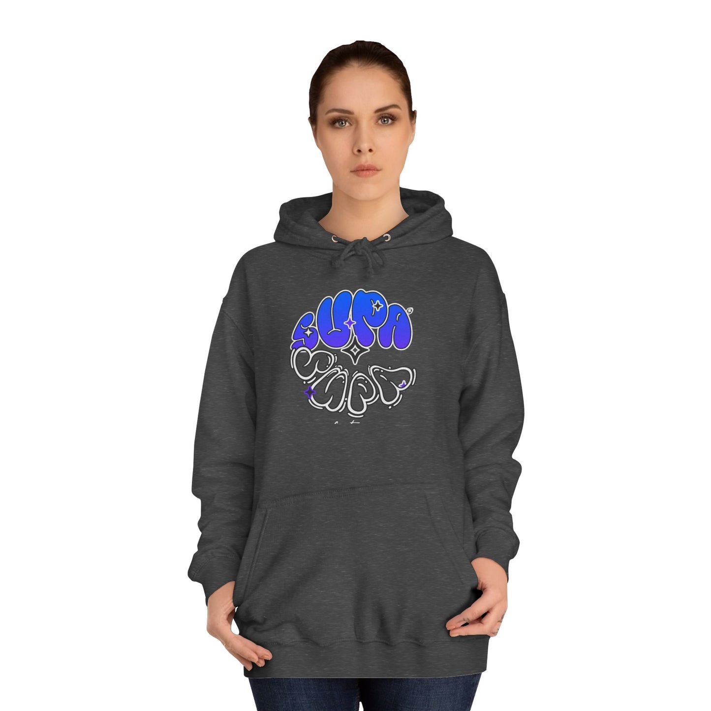 Unisex Supa Supa Streetwear Hoodie, Casual Art Hoodie, Life Apparel, Stylish Unisex Pullover, Hipster Hoodie Gift