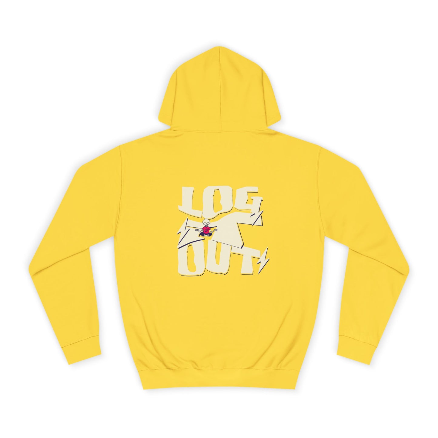 Unisex Hoodie - "LOG IT OUT" Graphic Sweatshirt, Casual Wear, Custom Apparel, Gift, Cozy Hoodie
