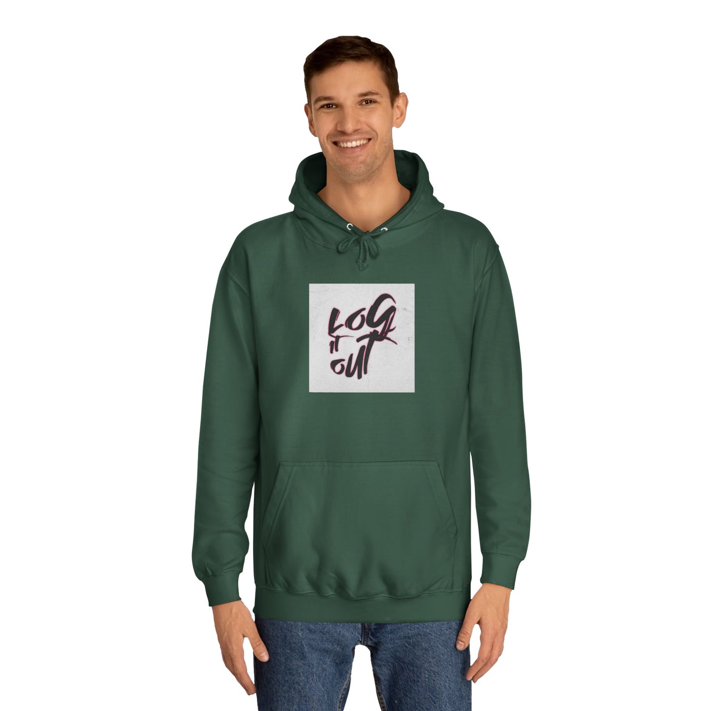 Stylish Unisex Hoodie for Casual Comfort, Perfect for Every day, Log It Out Design, Gift, College Apparel,