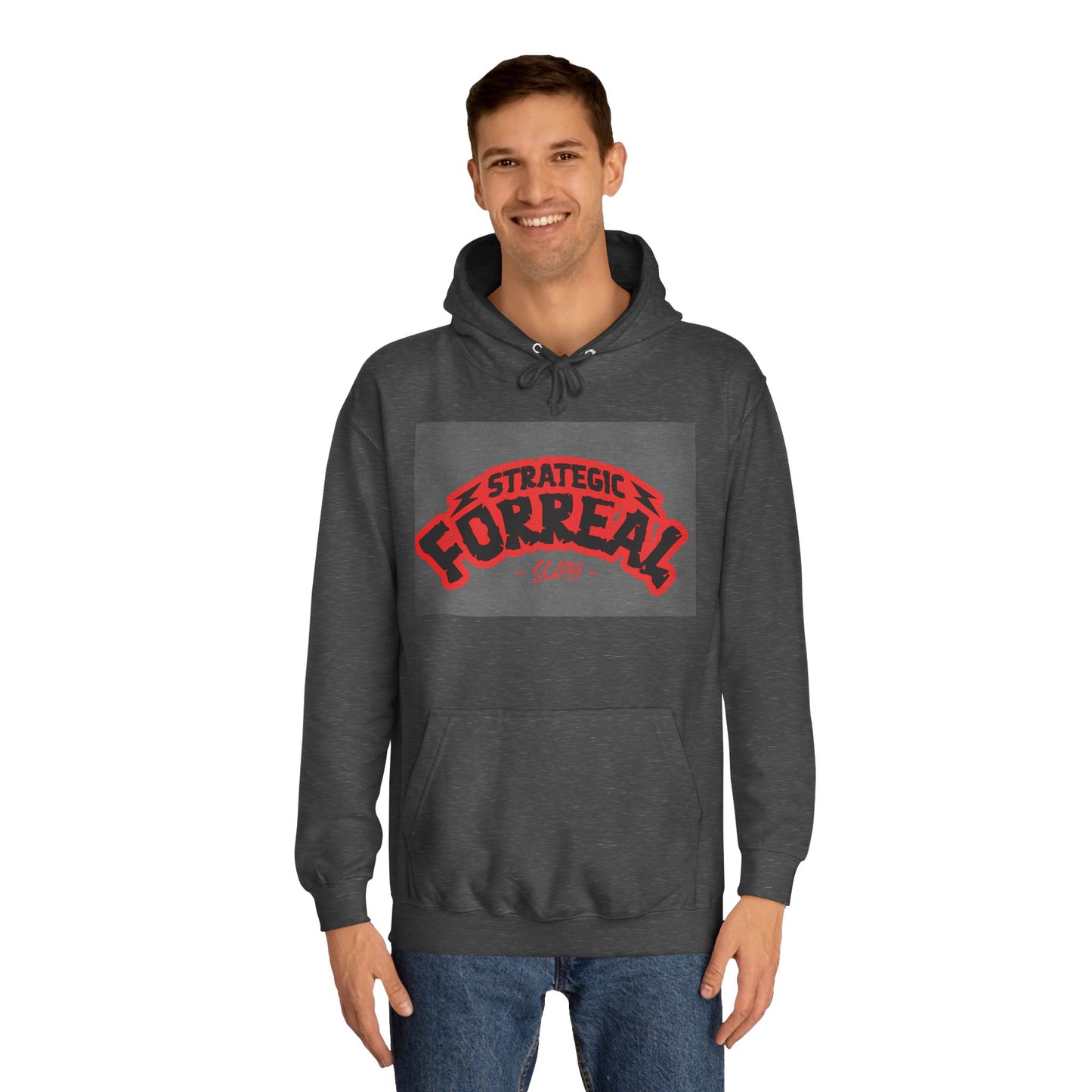 Unisex Hoodie - Strategic Forreal Design, Perfect for Casual Wear