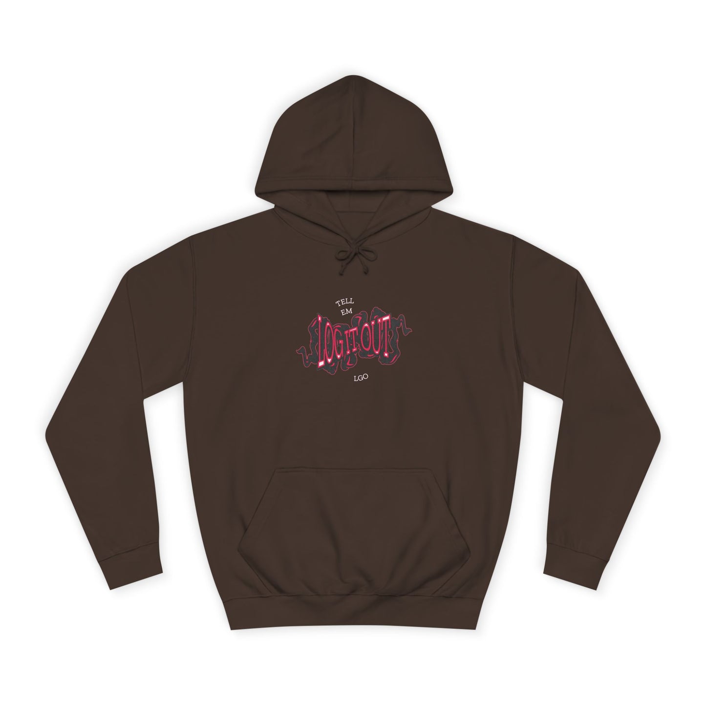Unisex Hoodie with 'Log it Out' Design, Cozy Sweatshirt,Trendy Apparel, Gift, Lounge Wear, Trendy Hoodie