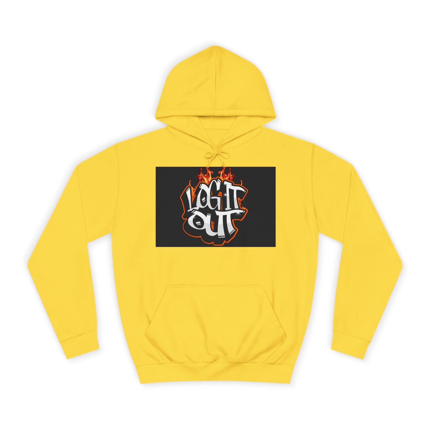 Stylish Unisex Hoodie with 'Log It Out' Design, Cozy Wear, Trendy Streetwear, Perfect for Parties