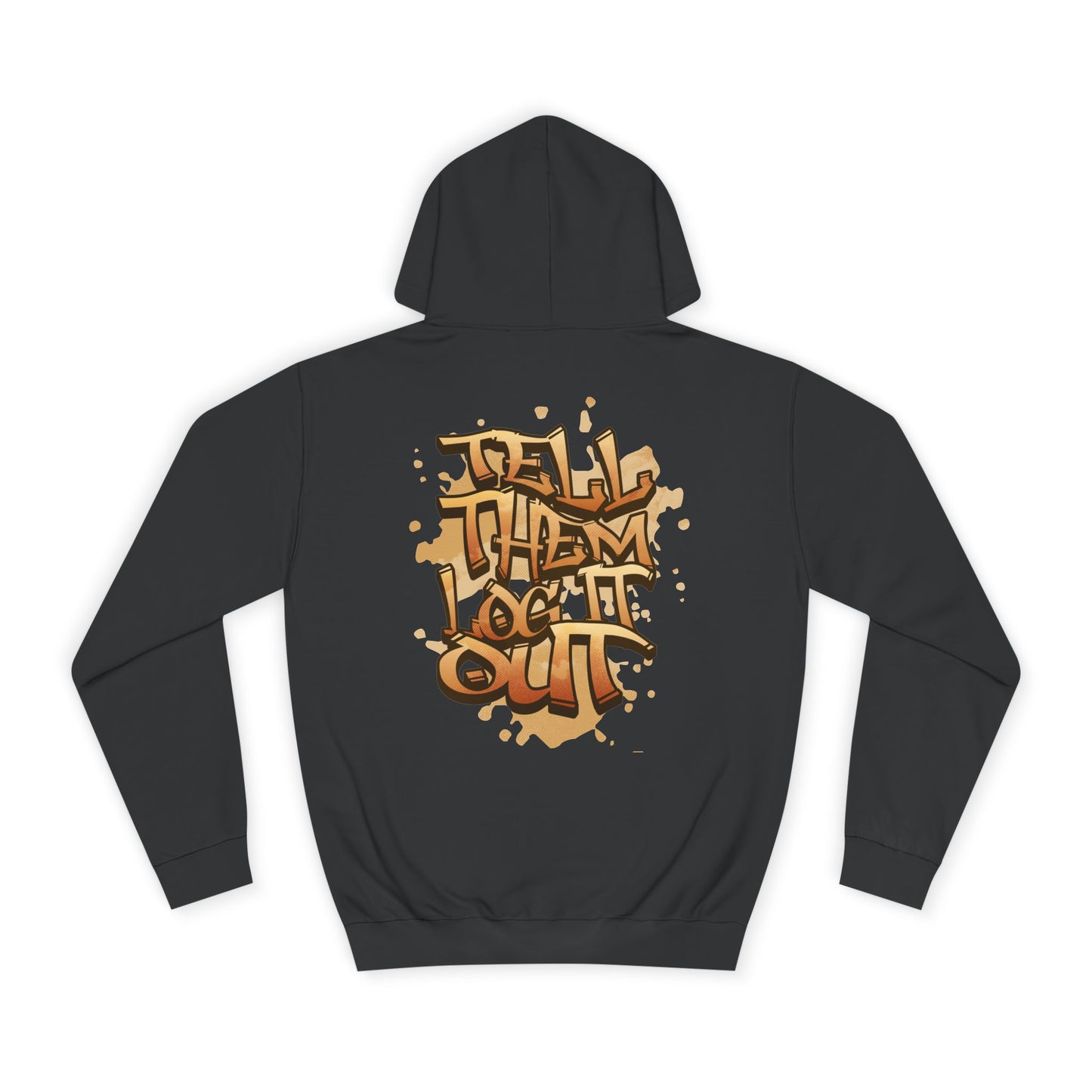 Unisex Hoodie with Graffiti Art, Streetwear Style, Casual Outfit, Gift, Trendy Hoodie for Everyday Life