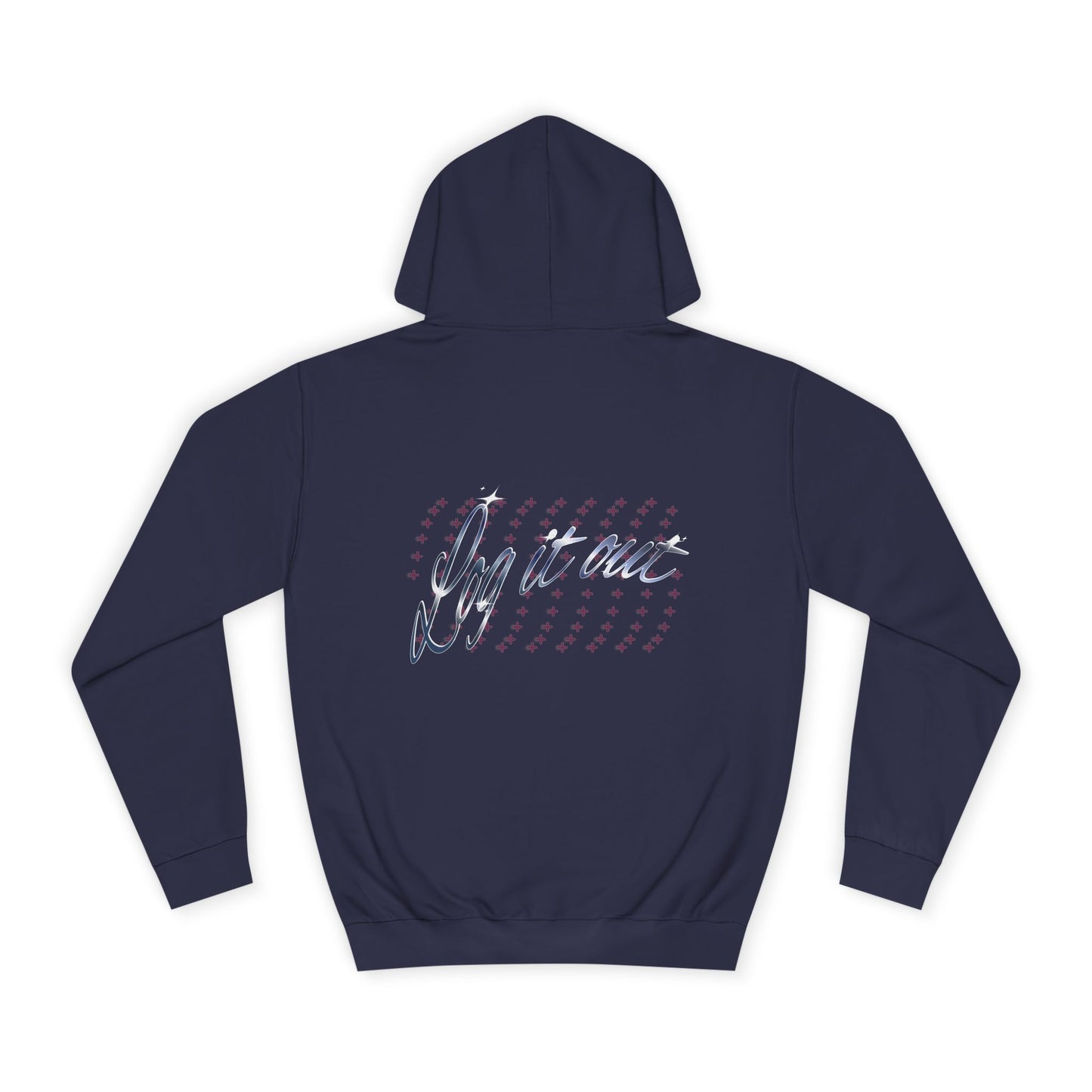 Stylish Unisex 'Log it out' Hoodie with Trendy Script Design, Perfect for Casual Wear, Gift, Apparel, Unisex Fashion