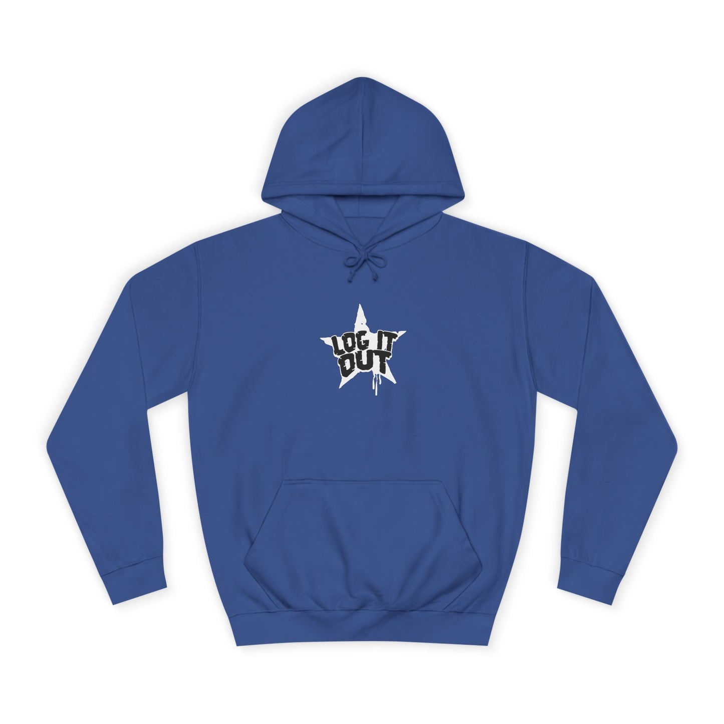 Unisex Hoodie with Bold 'Log It Out' Design, Casual Wear, Street Style Clothing, Custom Apparel, Gifts