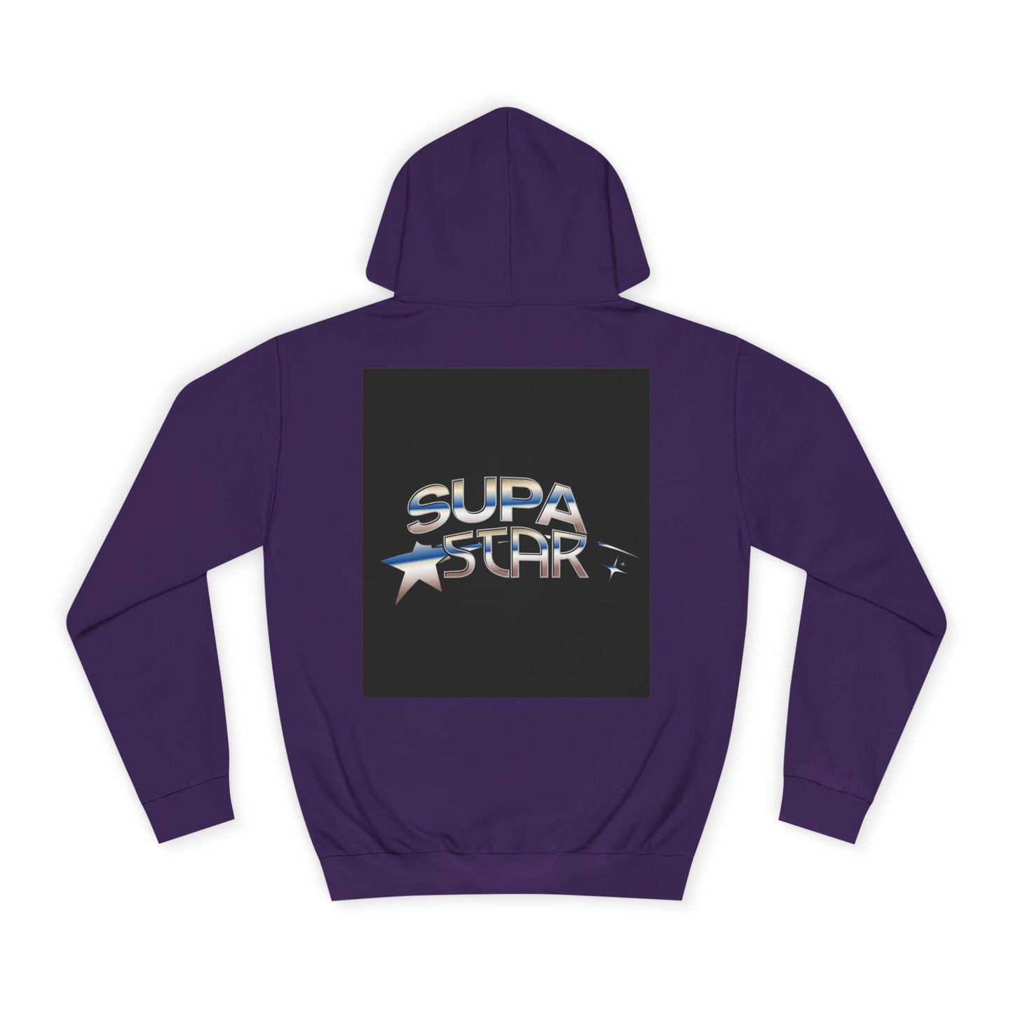 Supa Star Unisex Hoodie | Trendy Custom Apparel, Casual Wear, Star Graphic Hoodie, Adjustable Hooded Sweatshirt, Gift