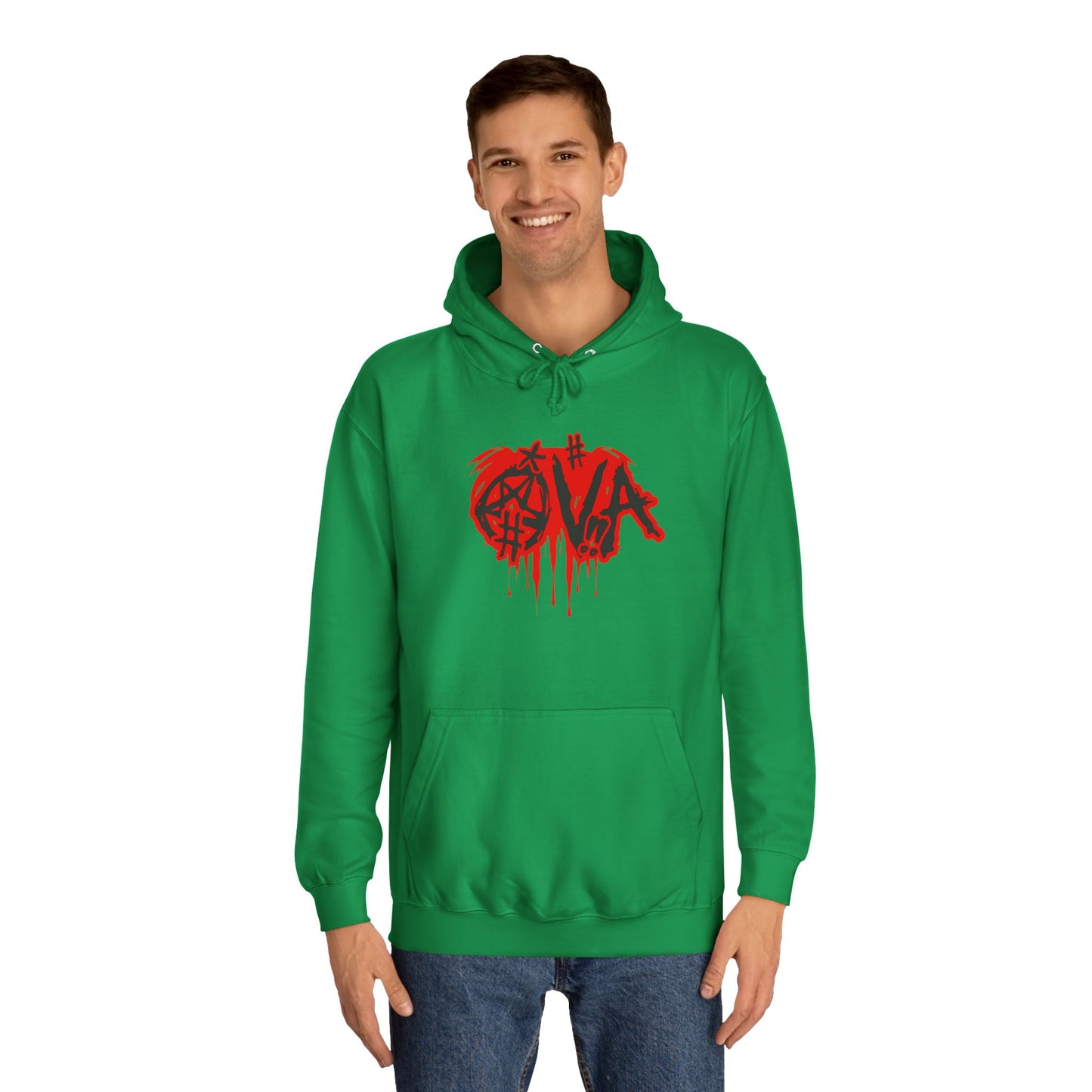Edgy Unisex Hoodie with Graffiti-Style Print, Urban Streetwear, Apparel, Gift for any body, Casual Fashion