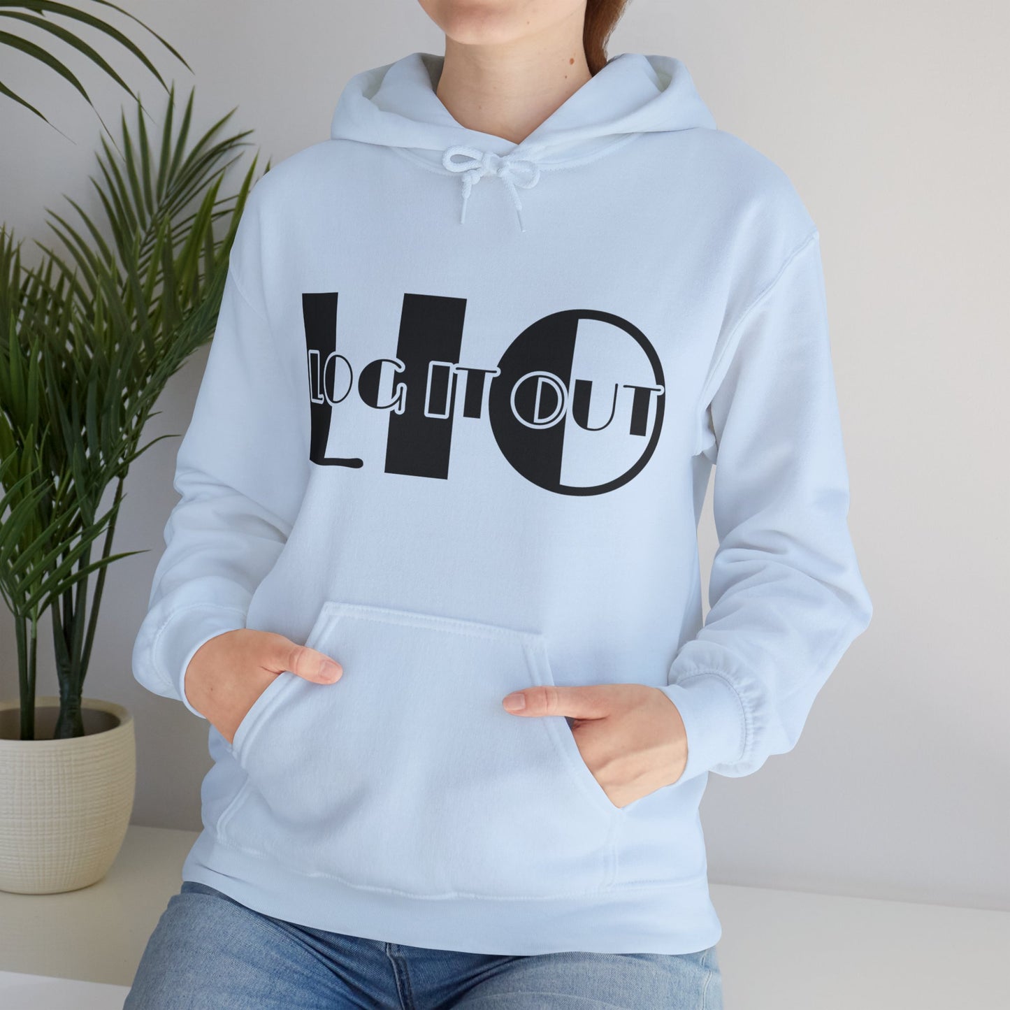 Log it out Unisex Heavy Blend™ Hooded Sweatshirt