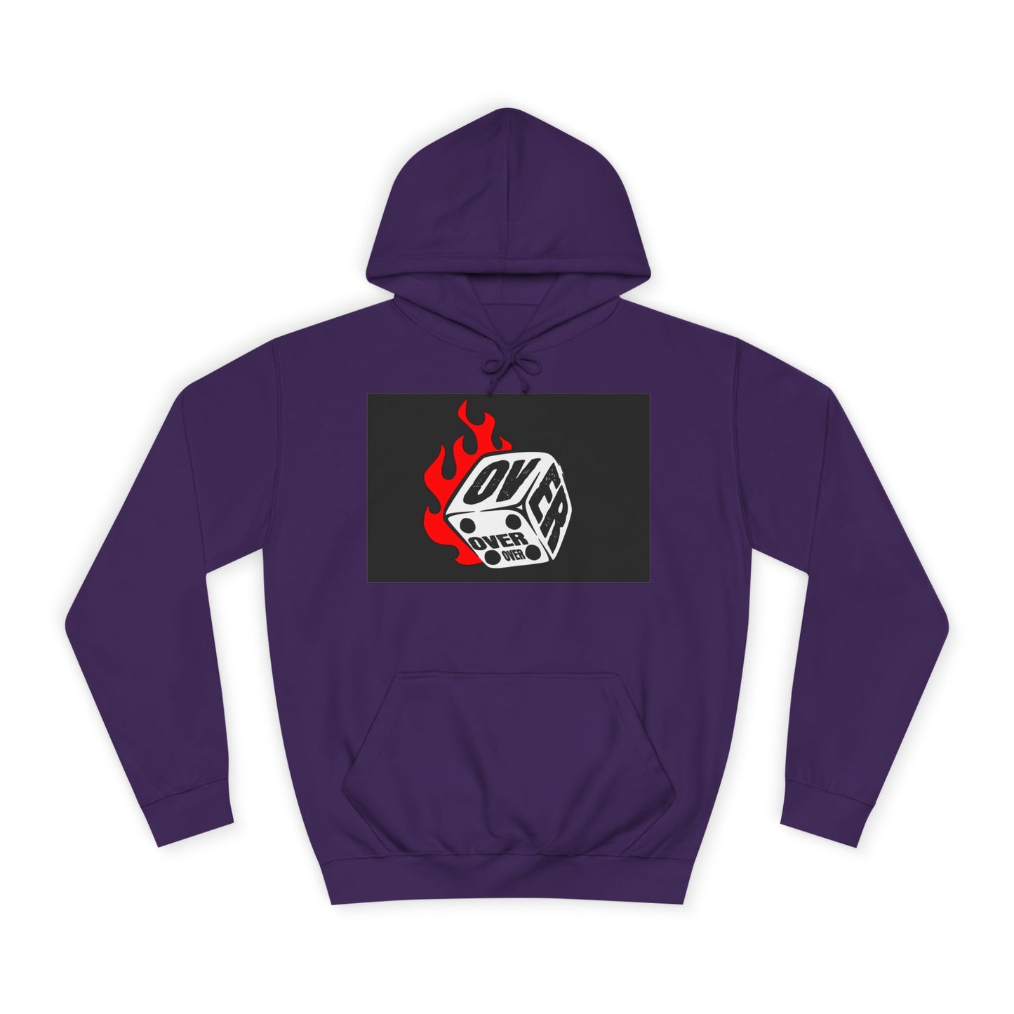 OVER Graphic Hoodie, Oversized Sweatshirt, Trendy Unisex Hoodie, Gift, Casual Layering Top