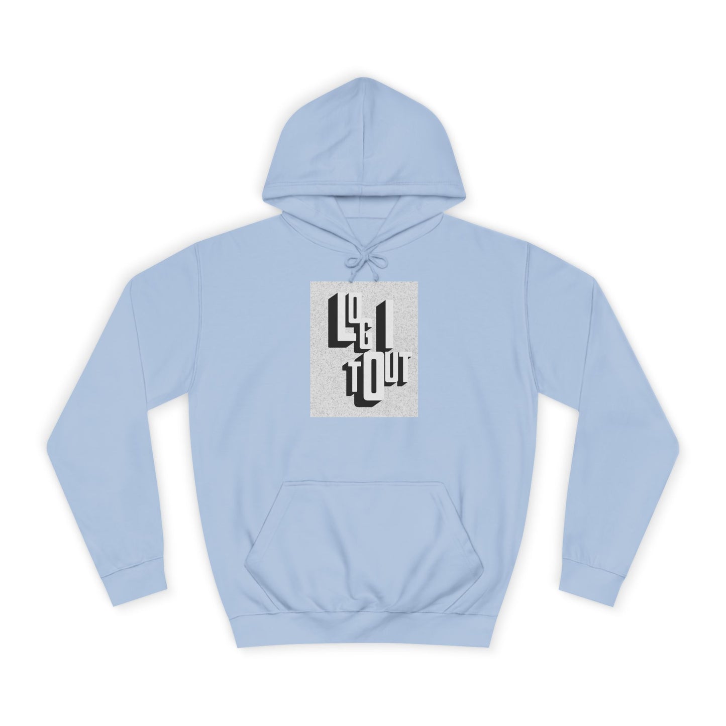 Unisex Hoodie with Unique Typography, Cozy College Sweatshirt, College Gift, Modern Hoodie, Graphic Pull-over