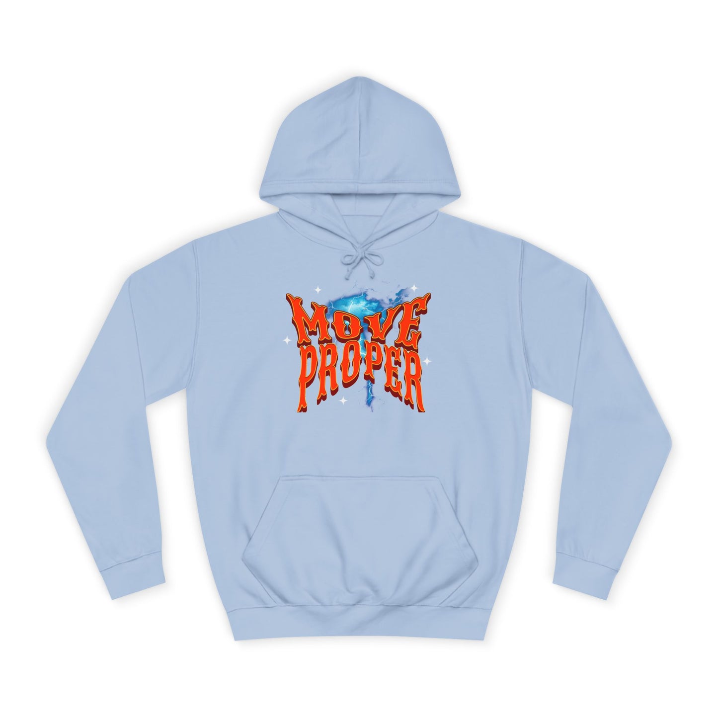 Unisex Hoodie - Move Proper Graphic, Trendy Casual Wear