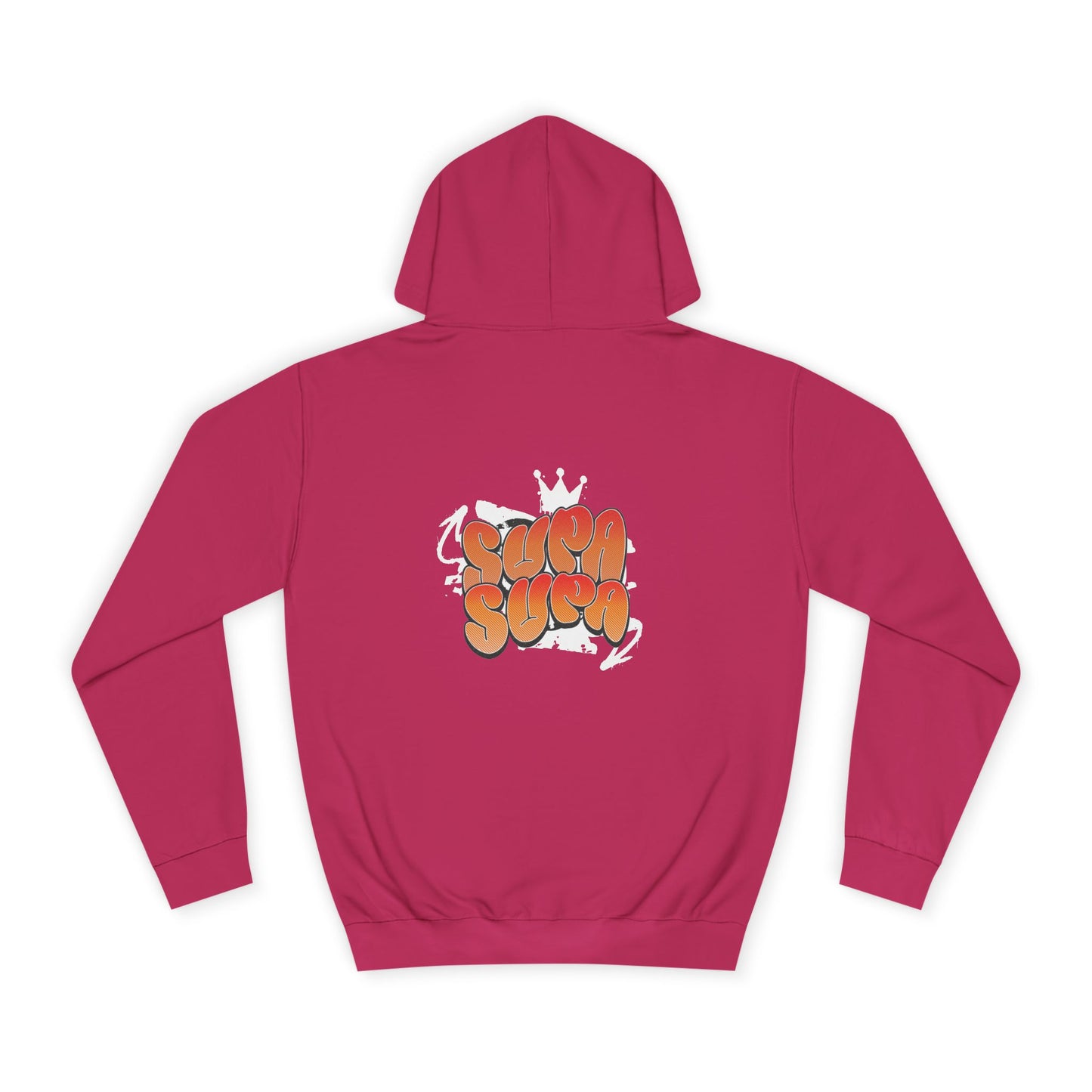 Unisex Hoodie with Retro 'Supa Supa' Design