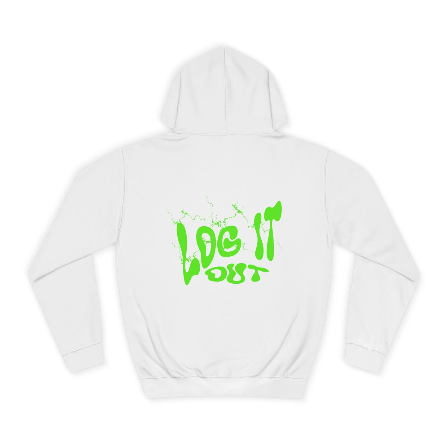 Vibrant Unisex Hoodie - "Log It Out" Motivational Wear, Perfect for Casual Days, Every day Life, Gift Eco-Friendly Style