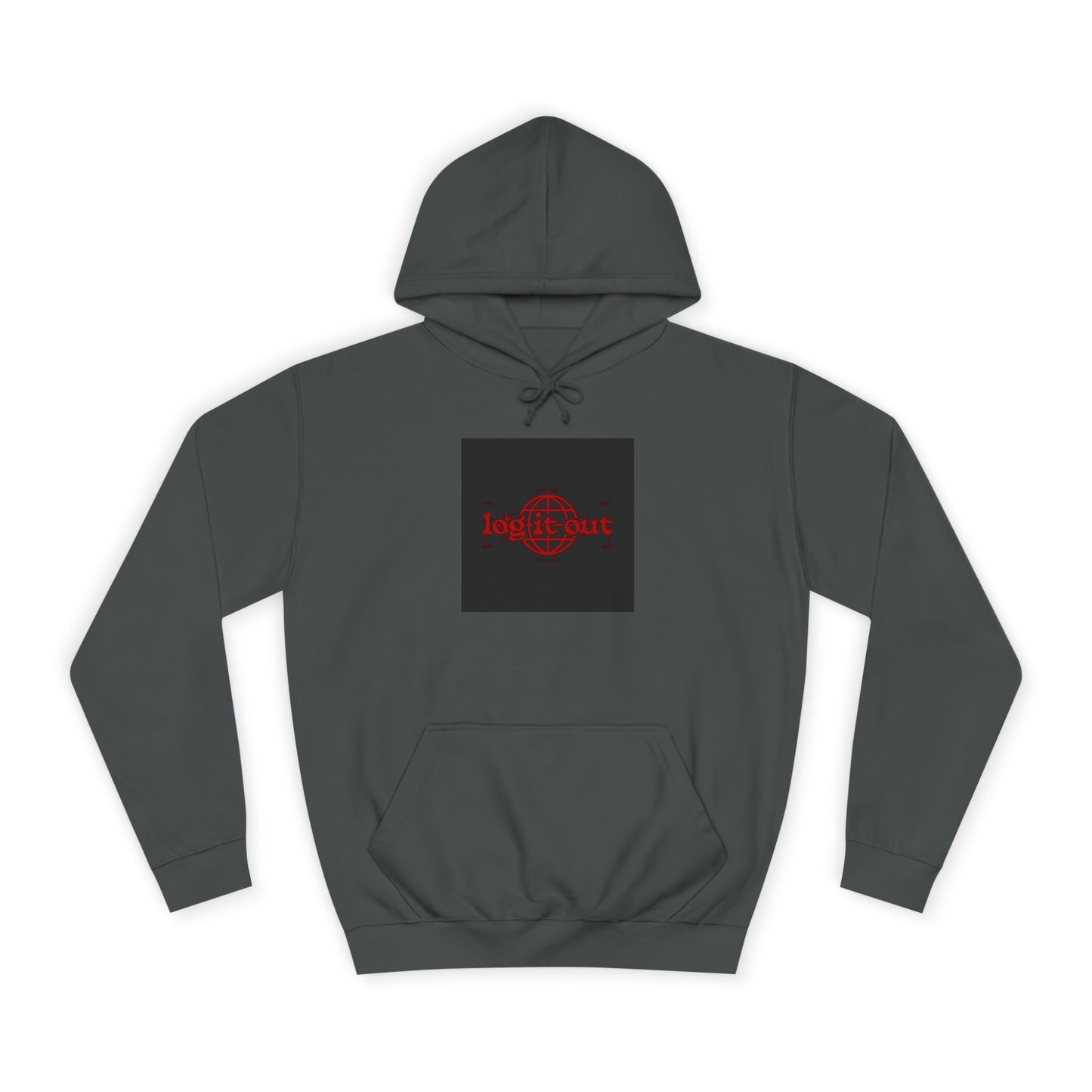 Unisex Log it out Hoodie, Spirit Wear, Casual custom Sweatshirt, Trendy Hoodie, Gift, Cozy Hoodie
