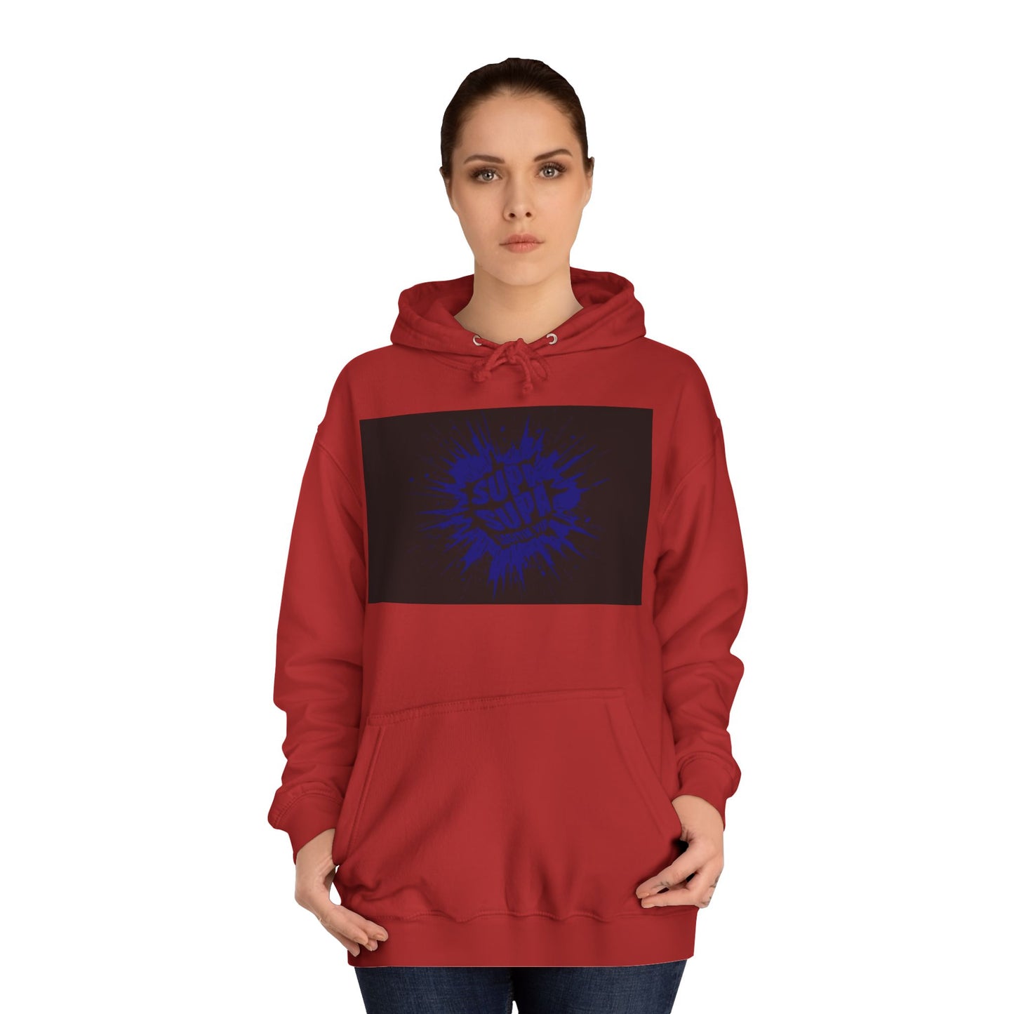 Unisex Supa Supa Hoodie with Bold Graphic Design, Comfortable Casual Wear, Ideal for Everyday, Perfect for Gifting, Spring and Fall Fashion