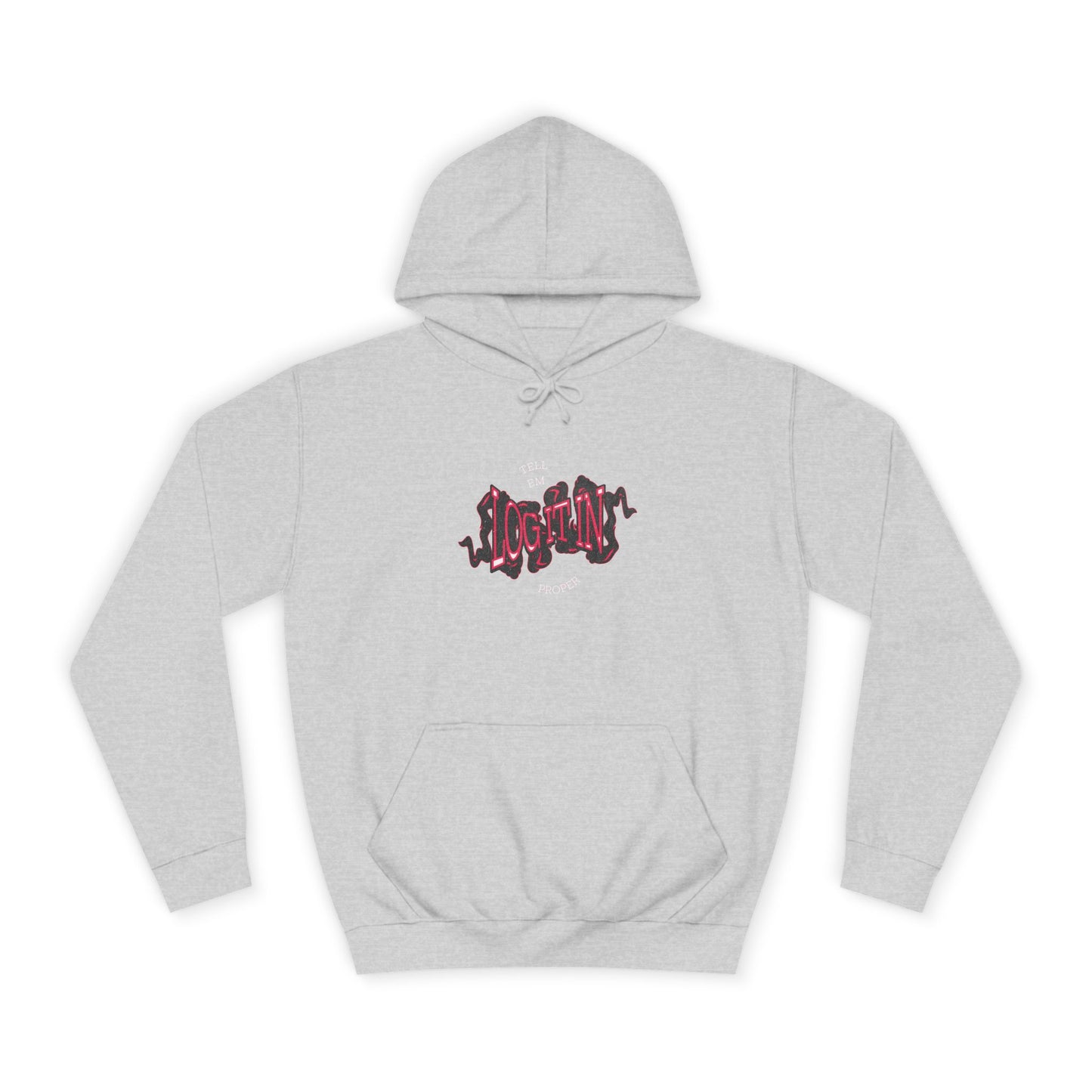 'Log it in'Hoodie for Unisex, Casual Wear, Trendy Apparel, Perfect for Everyday wear, Comfortable Fit