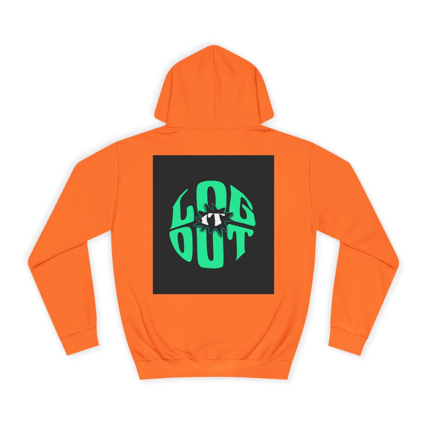 Unisex Hoodie with 'LOG IT OUT' Design, Casual Streetwear, Cool Gift, Cozy Lounge Wear, Perfect for Fall