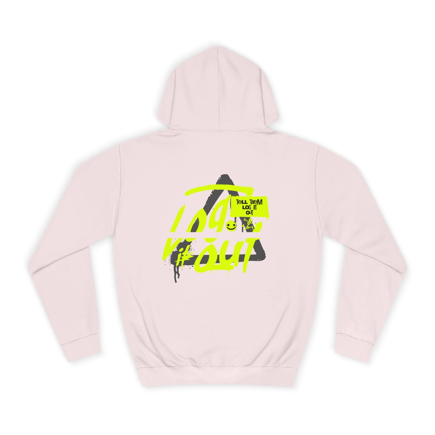 unisex Log it out Hoodie, Unisex Hoodie, Casual Wear, Trendy Graphic Hoodie, Comfortable Streetwear
